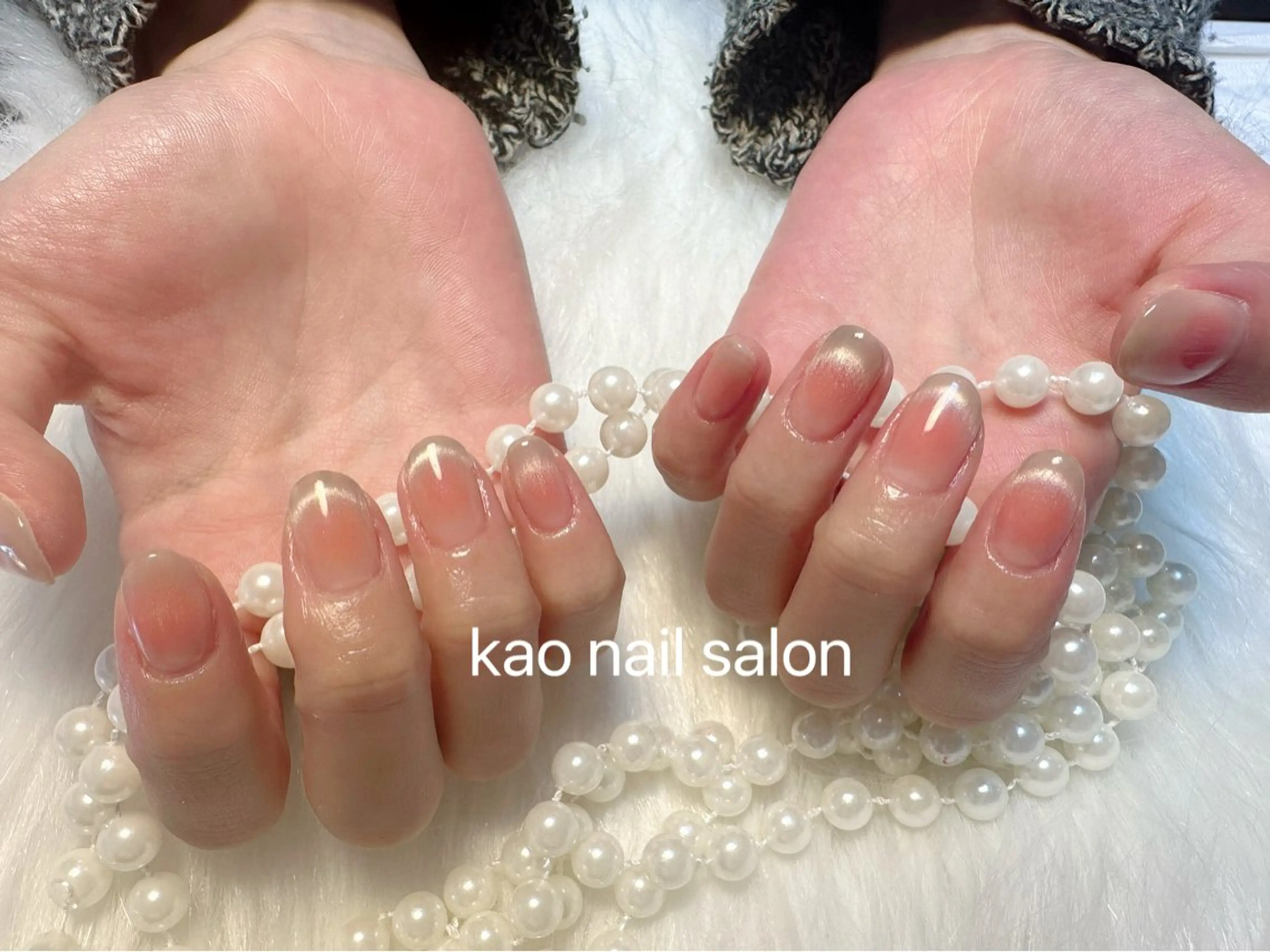 ネイル チークネイル 長さ出し フットネイル フレンチネイル ジェルネイル ハンドネイル kao nail マグネット/長さだしのネイルデザイン