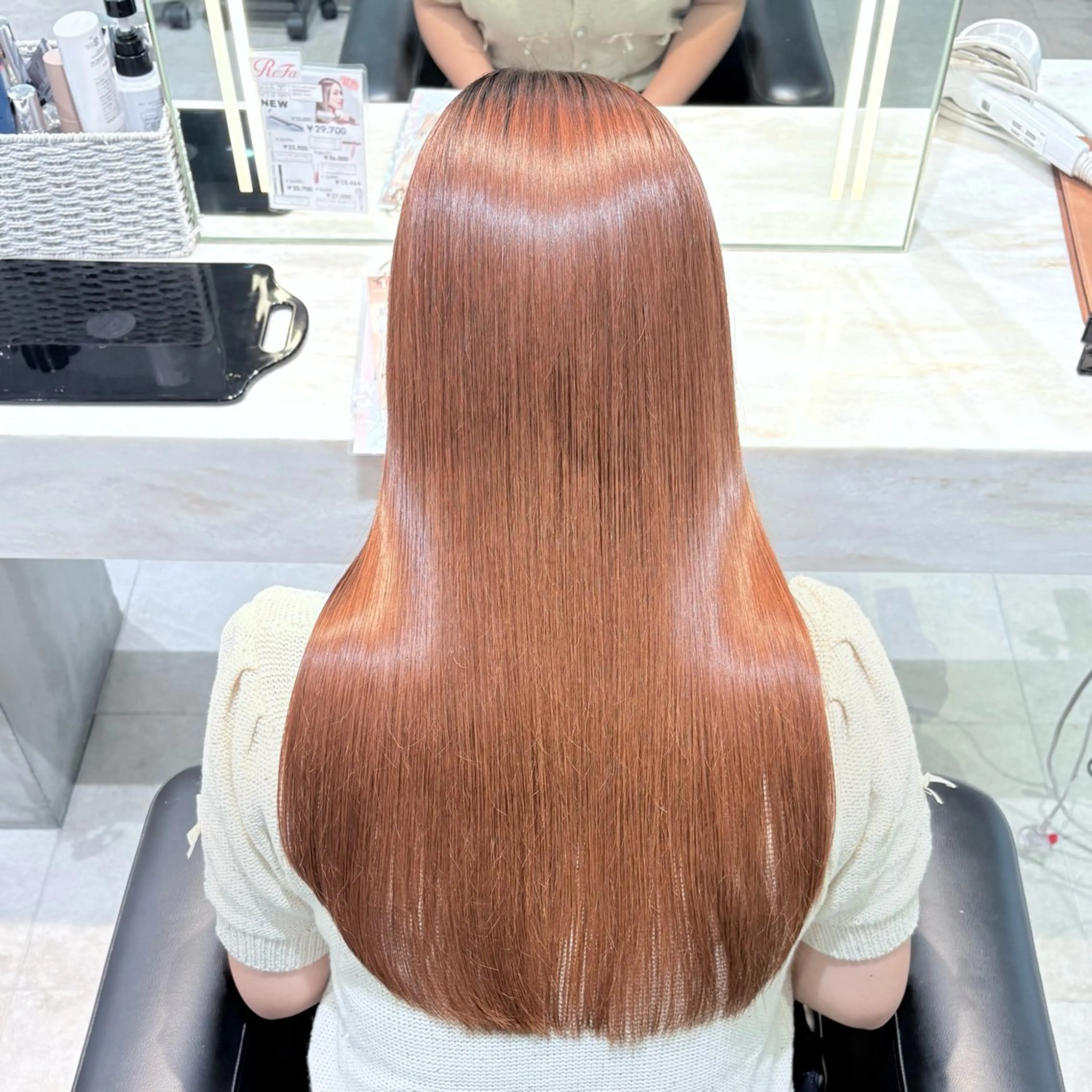【ブリーチ毛🆗】酸性ストレート🐩𓂃⟡.·　【ブリーチ毛やハイダメージ毛の方や、ダメージを抑えたい方にオススメ】の写真