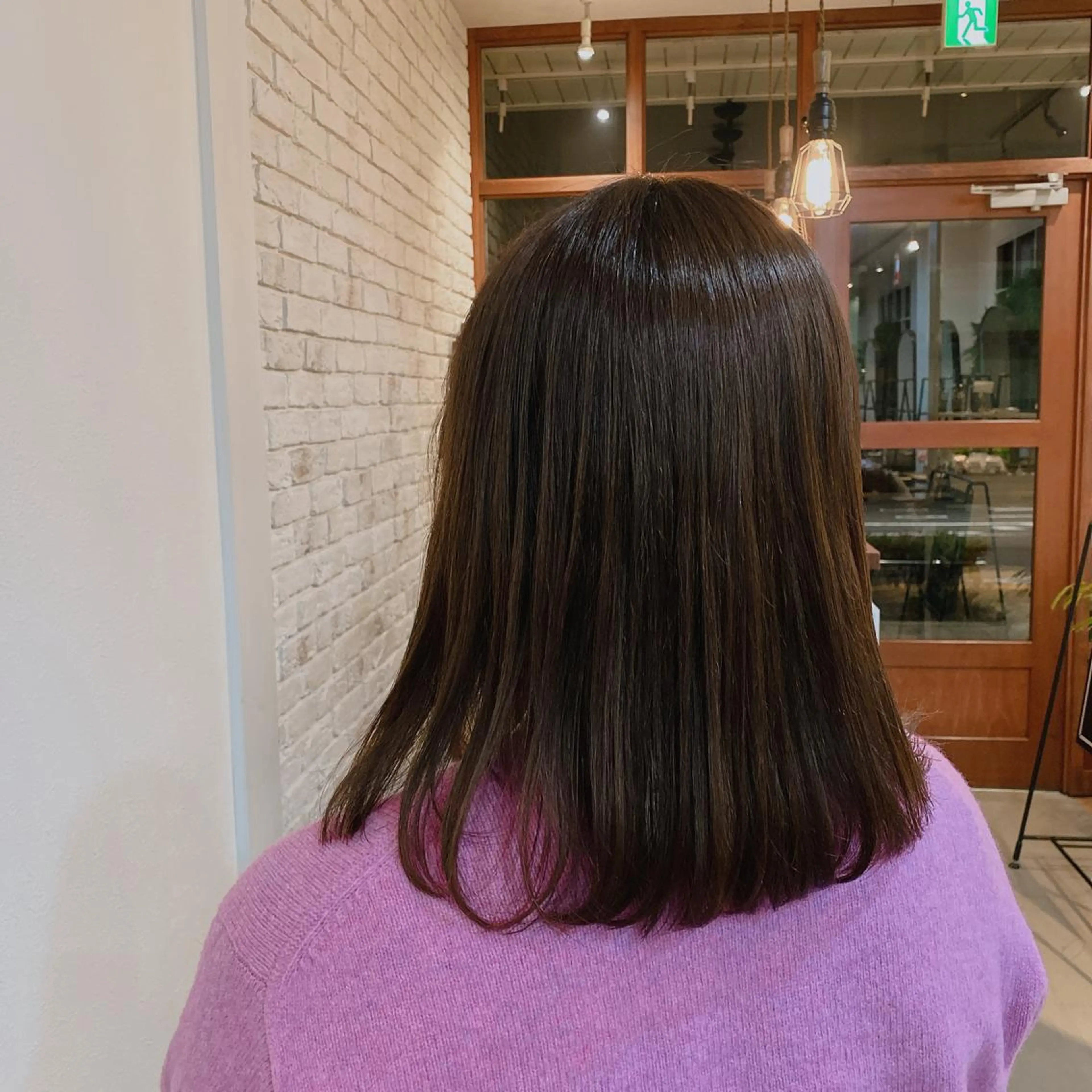 ミディアム 縮毛矯正 トリートメント ✨髪質改善／艶カラー harunaのヘアスタイル