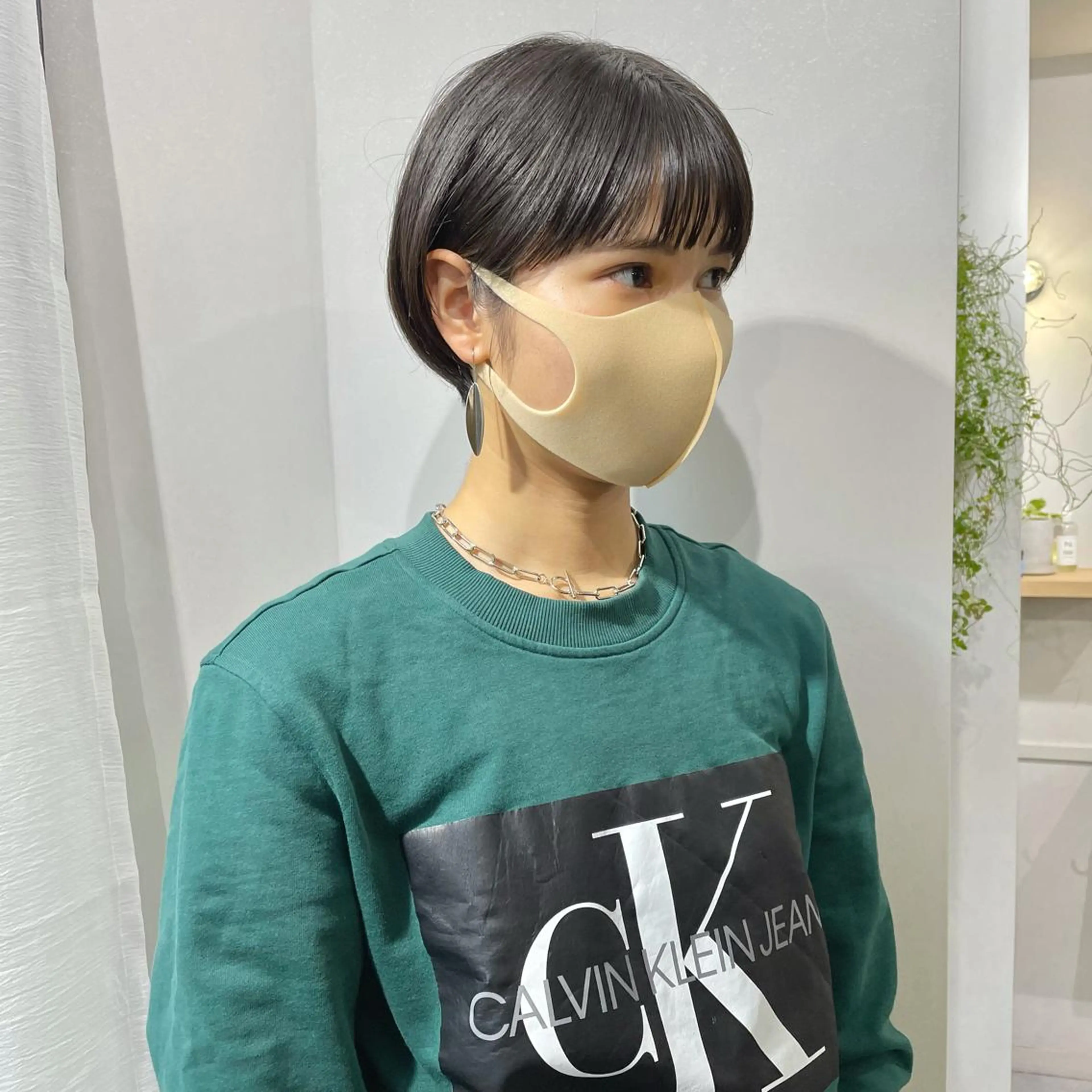 ショート カラー ショートヘア ワイドバング パーマ* 顔まわり似合わせのヘアスタイル