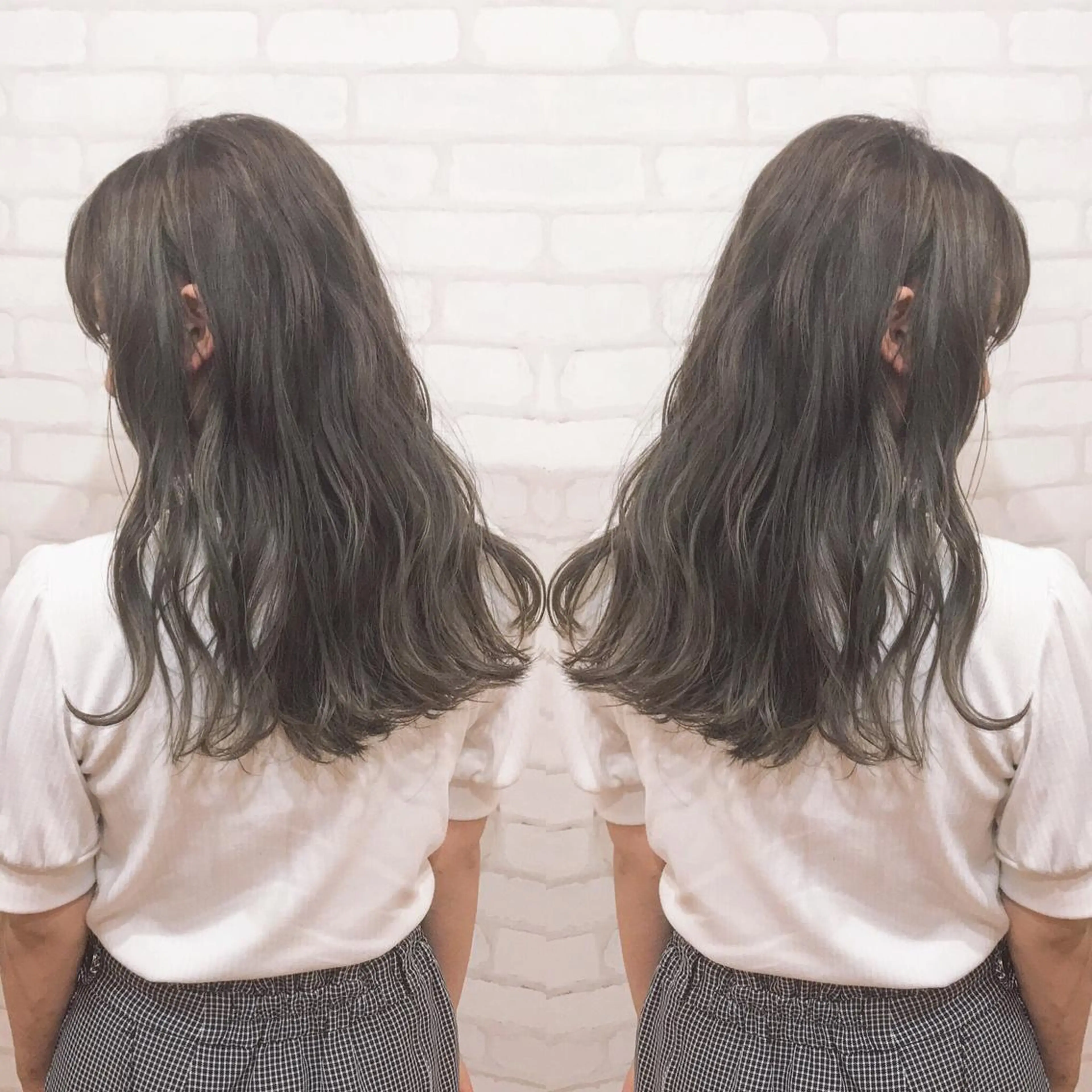ロング カラー アッシュ アッシュグレー ブリーチ ヘアカラー トリートメント 艶色&髪質改善 ✨ヨシムラユウシのヘアスタイル
