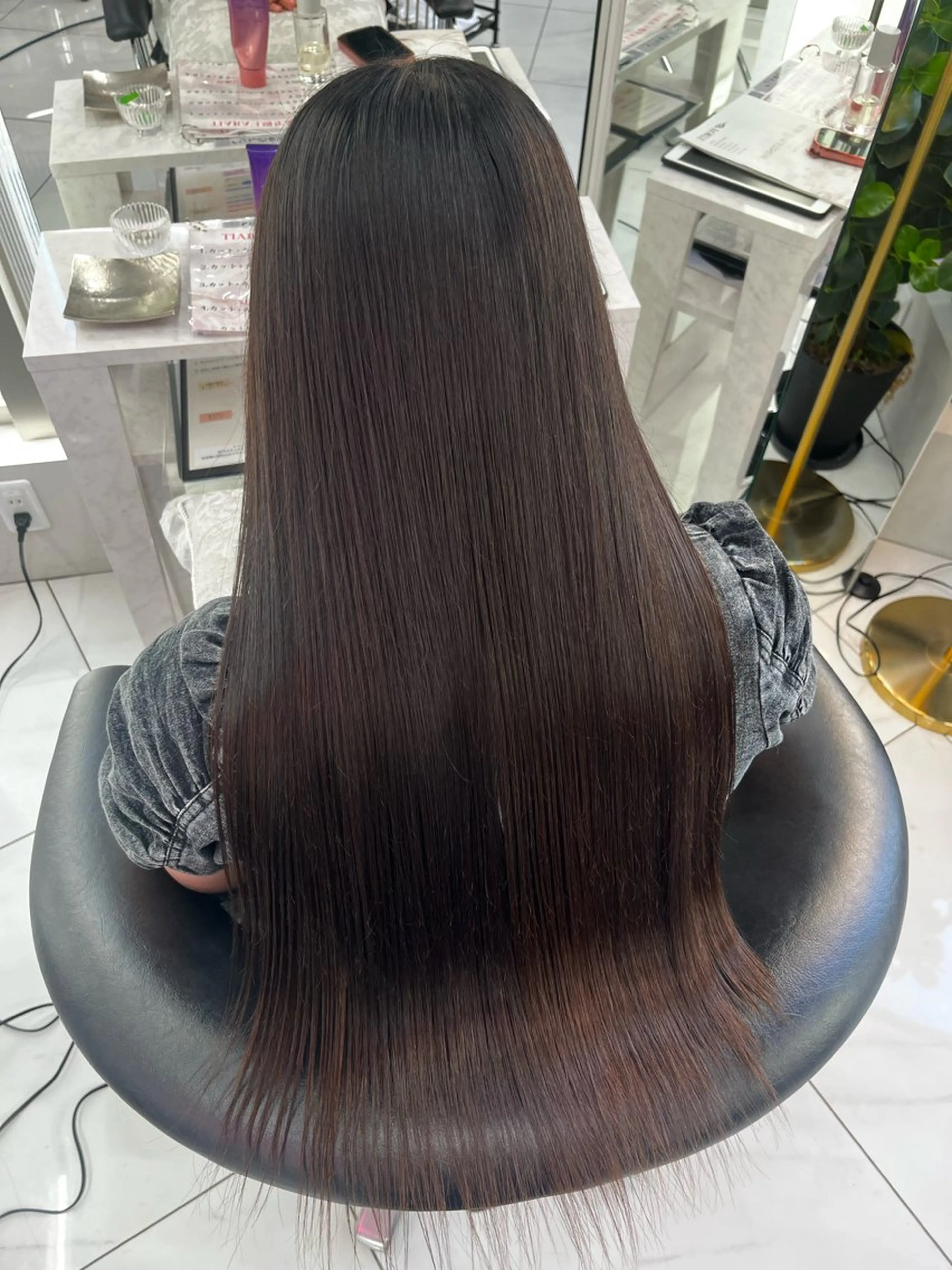 ロング トリートメント Rin/寒色系カラー 🦋/うる艶ヘア🫧のヘアスタイル