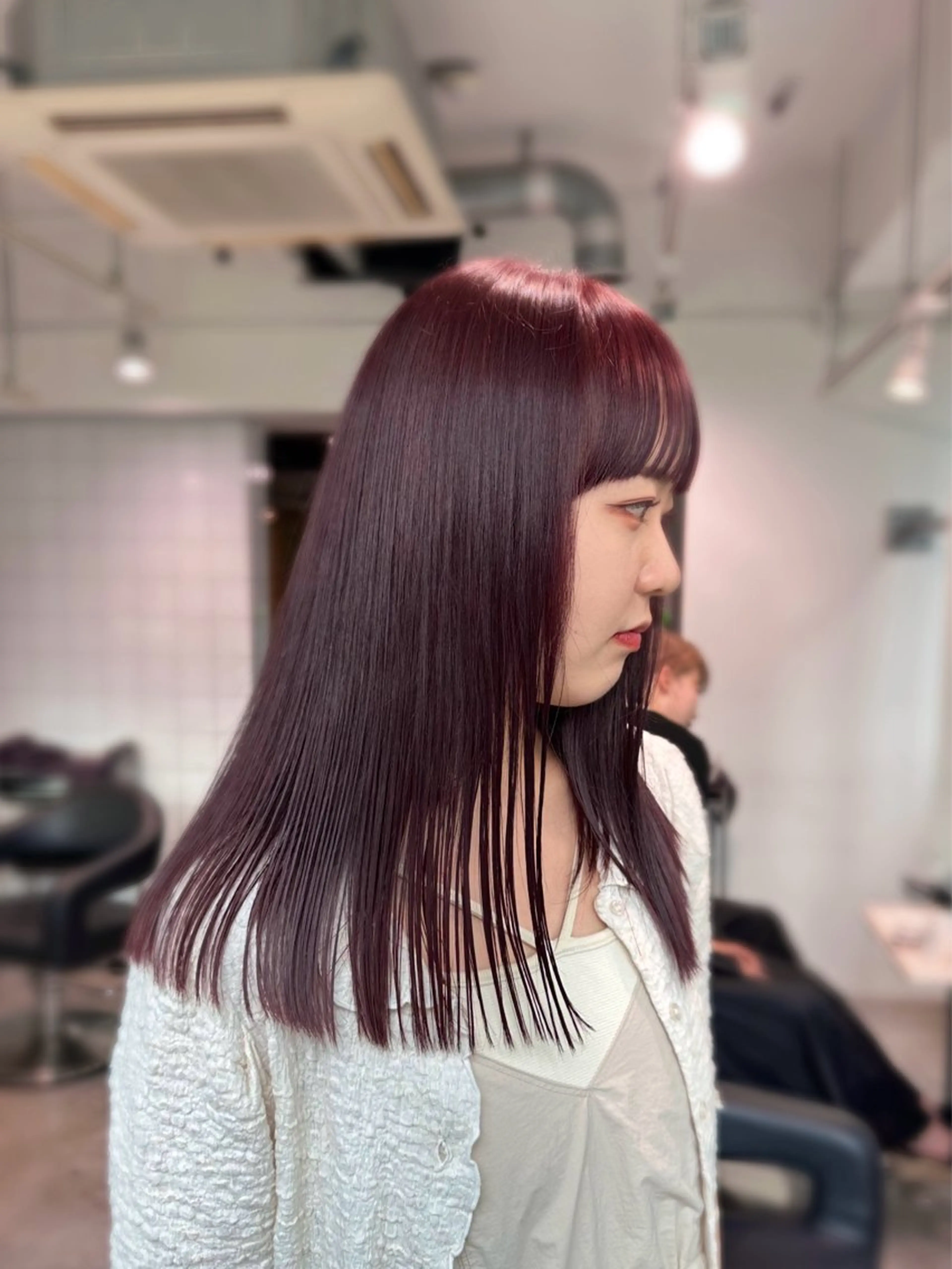 ロング カラー カット ヘアカラー トリートメント ブリーチしない 暖色colorのヘアスタイル