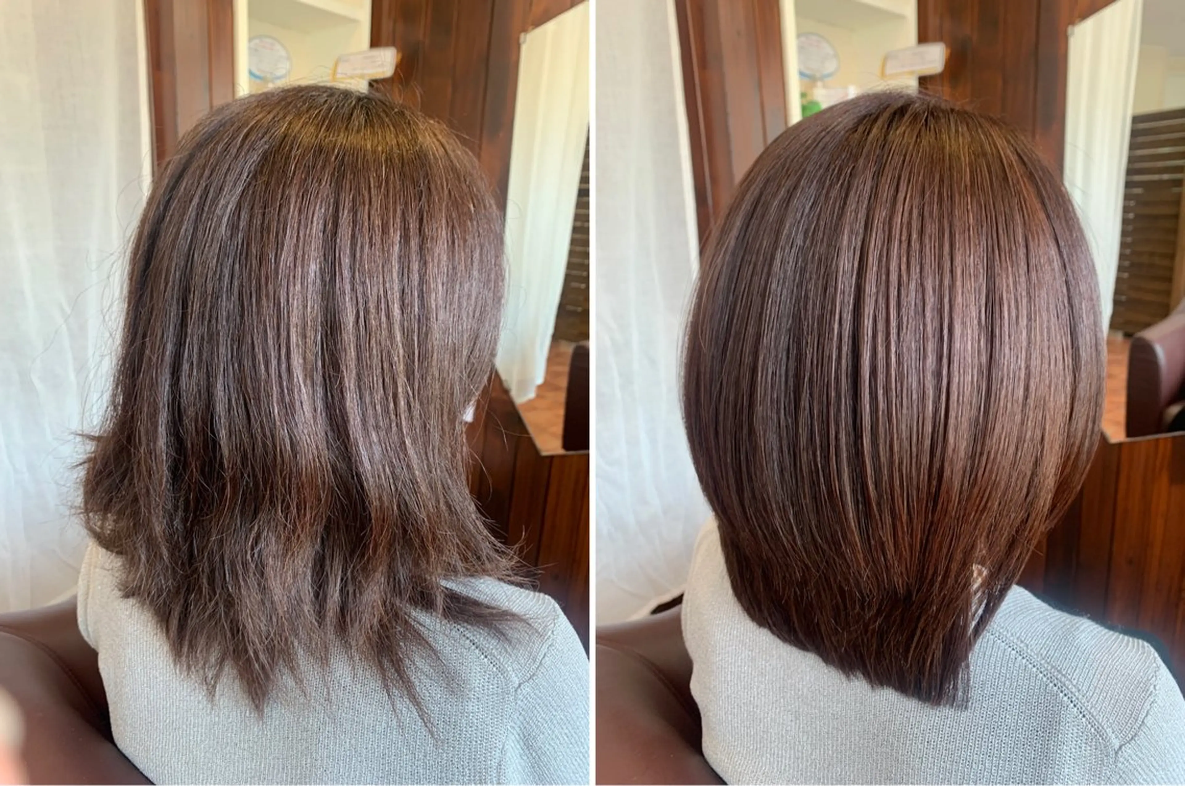 ミディアム カラー くせ毛 髪質改善 トリートメント カット ヘアカラー トリートメント 髪質改善NAOS所属・(髪質改善NAOS) EMIのヘアスタイル