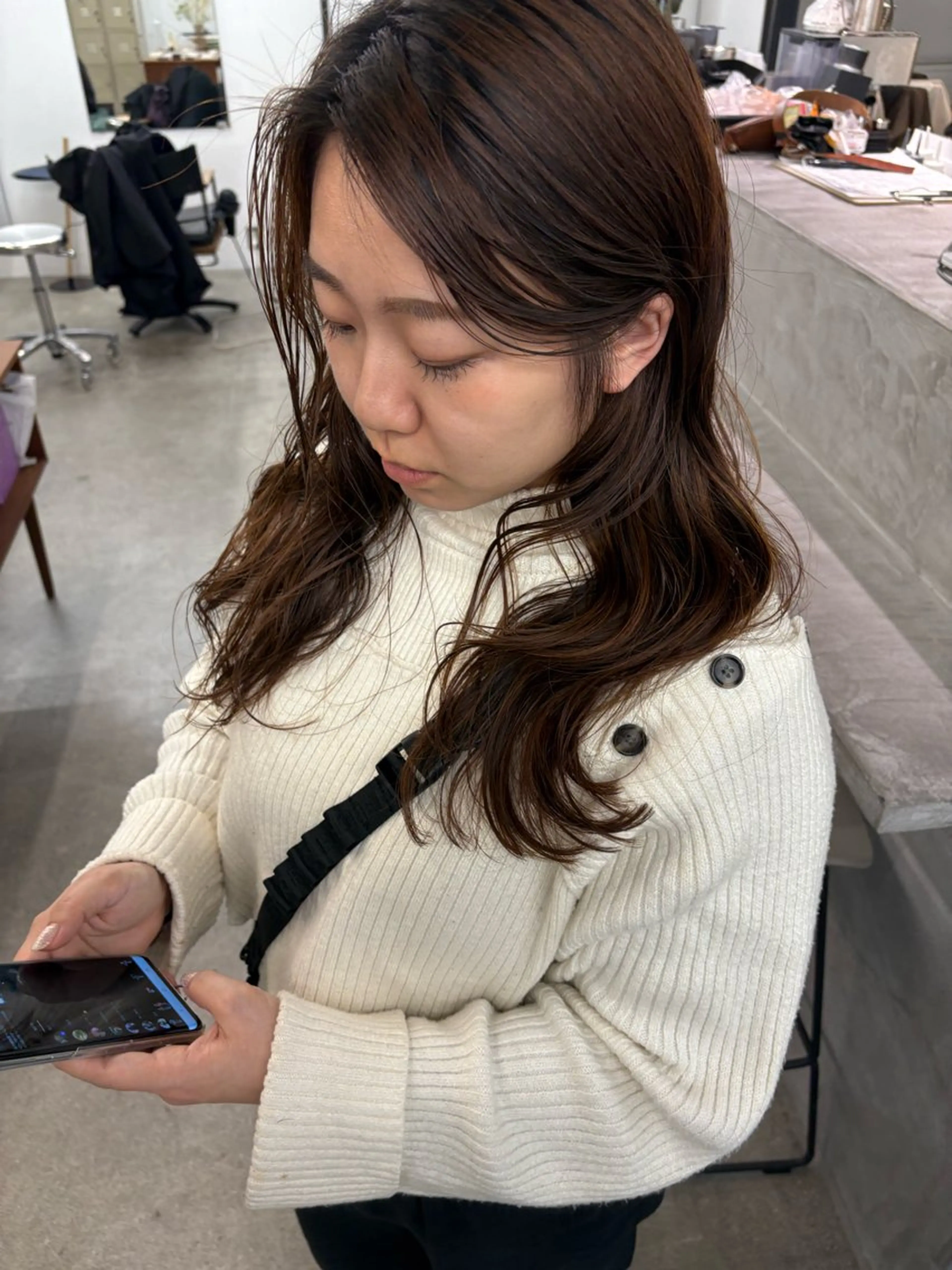 ロング パーマ ボブ ウルフカット スパイラルパーマ カット パーマ 【お洒落パーマ】 Elme　肥塚康汰郎のヘアスタイル