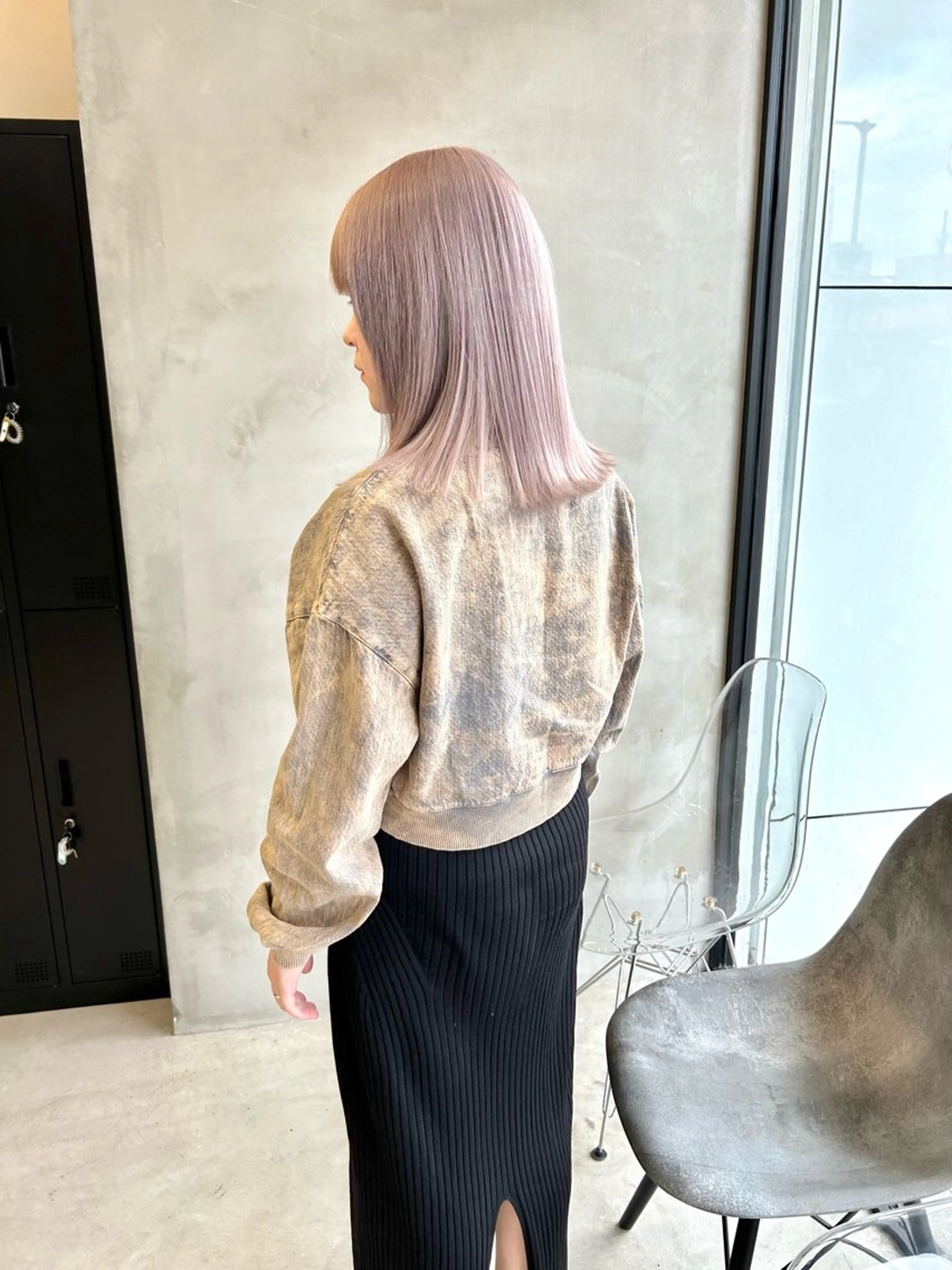 ミディアム カラー ヘアカラー mood tatemachiのヘアスタイル