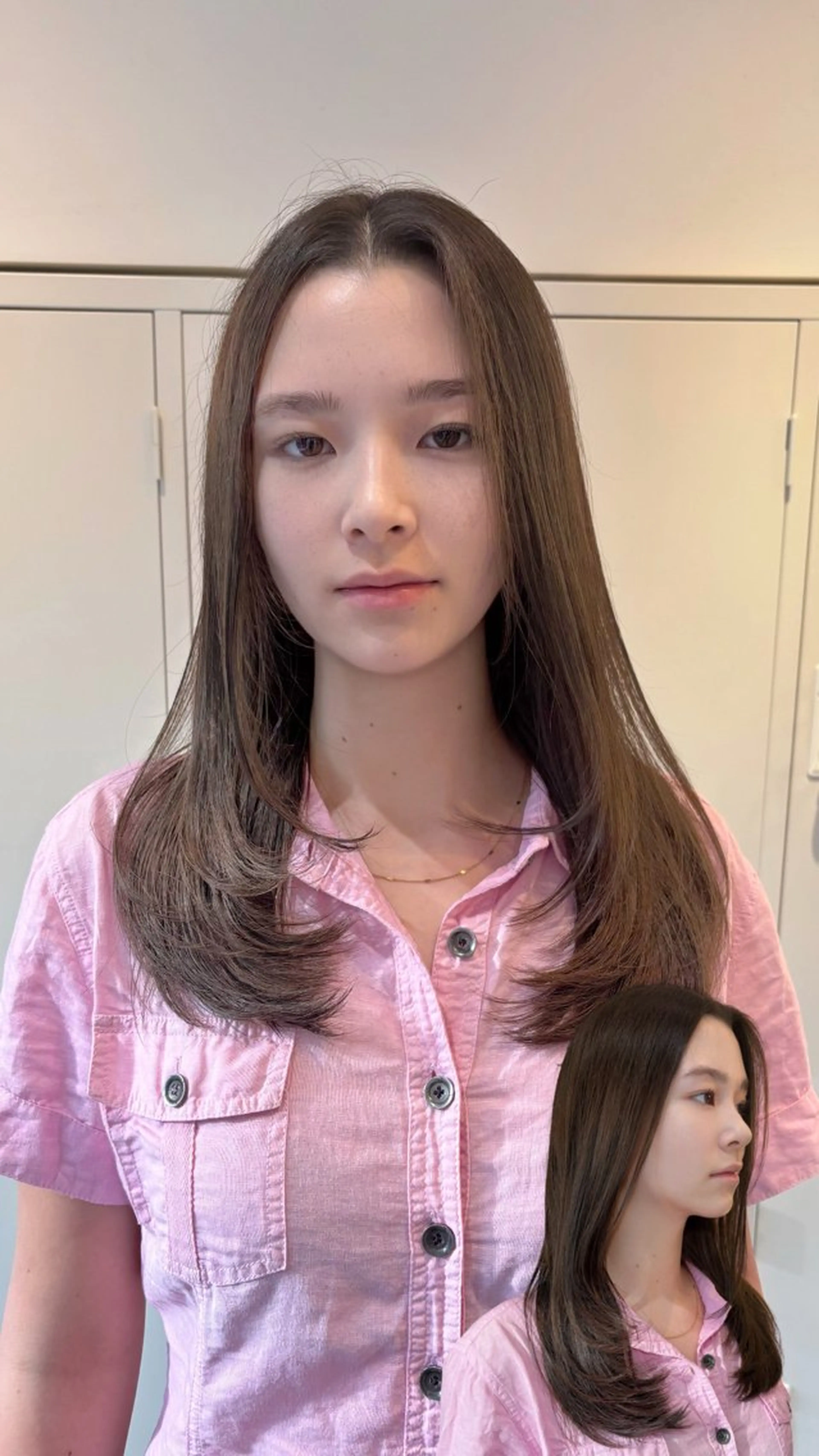 ロング くせ毛 縮毛矯正 カット 縮毛矯正 🍀祥吾🍀レイヤー 艶髪❣️髪質改善❤️のヘアスタイル