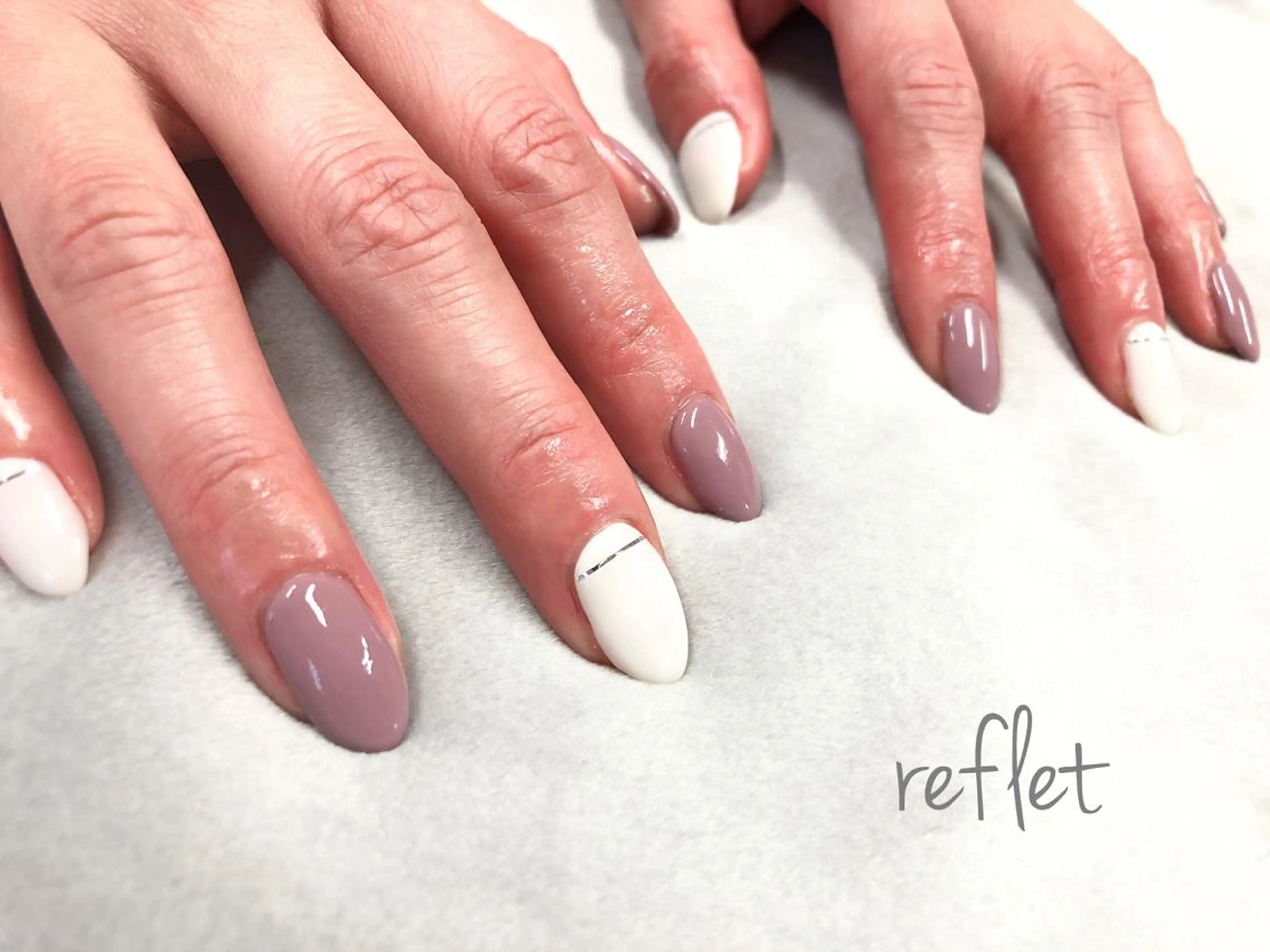 ネイル ワンカラーネイル ハンドネイル reflet nailのネイルデザイン
