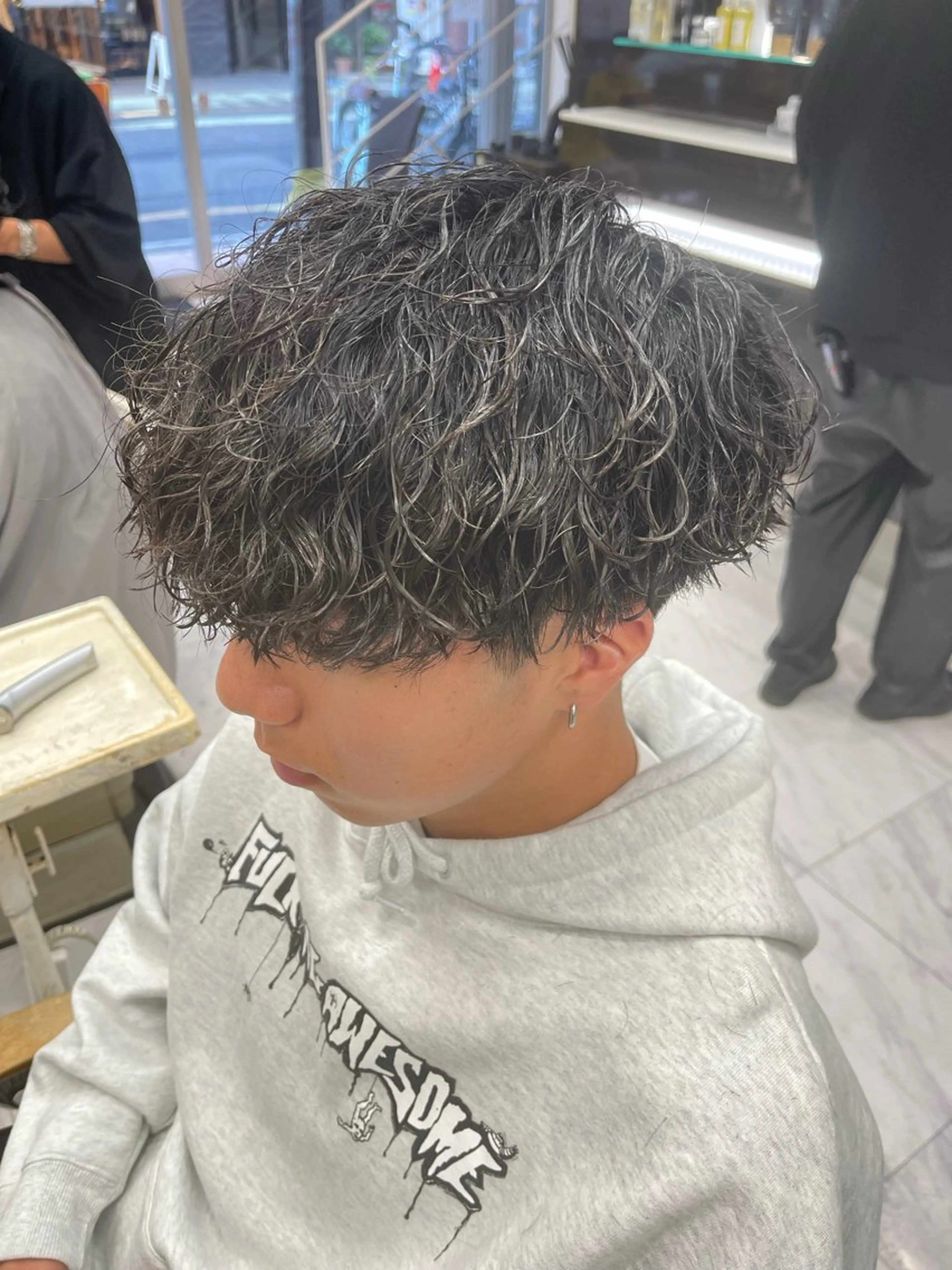 ショート パーマ メンズ メンズパーマ ツイストスパイラルパーマ スパイラルパーマ カット パーマ トリートメント 🌻メンズカット 落合諒🌻のヘアスタイル