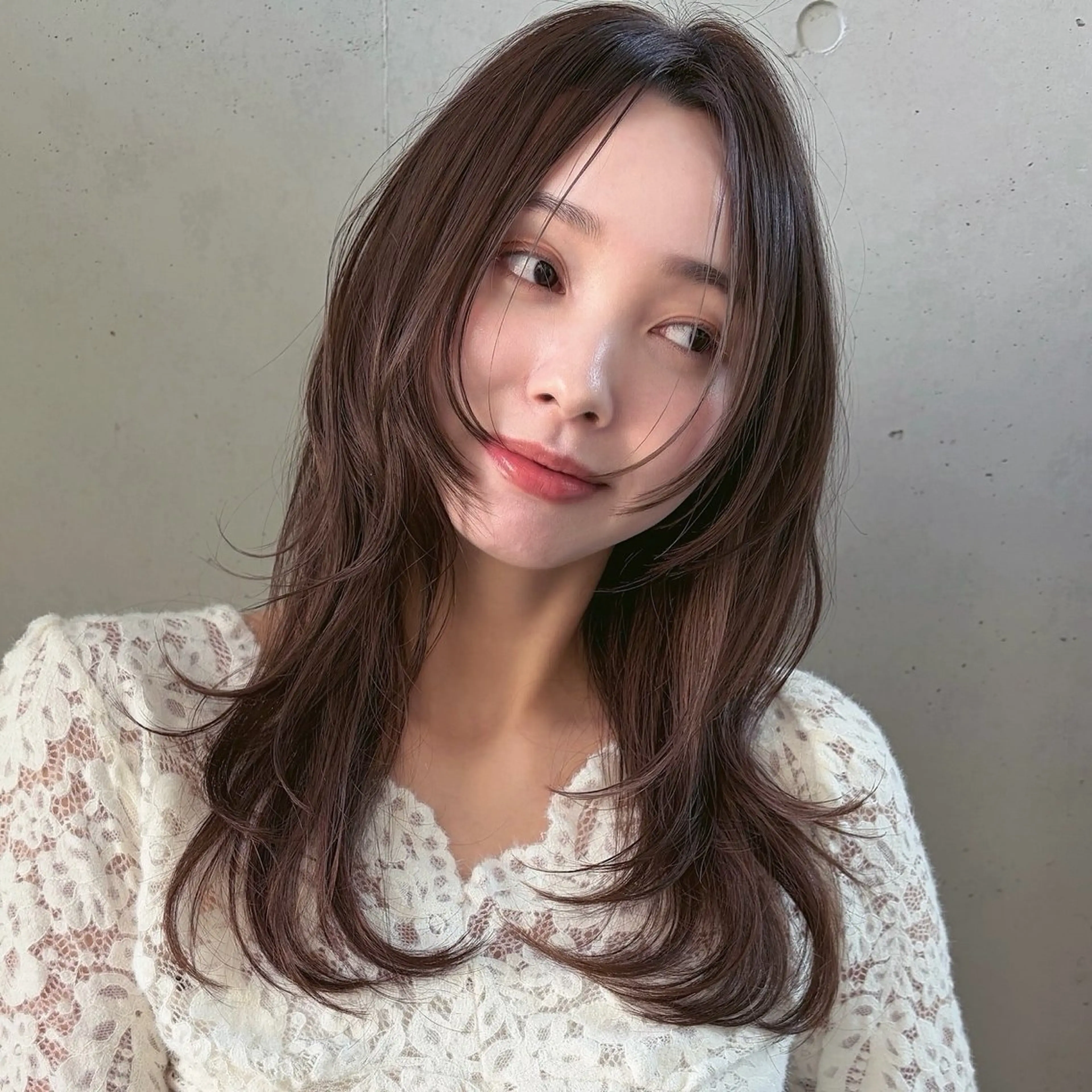 ロング カラー ハイレイヤー レイヤーカット 表参道/レイヤー/暖 色/Ｗカラー/小春のヘアスタイル