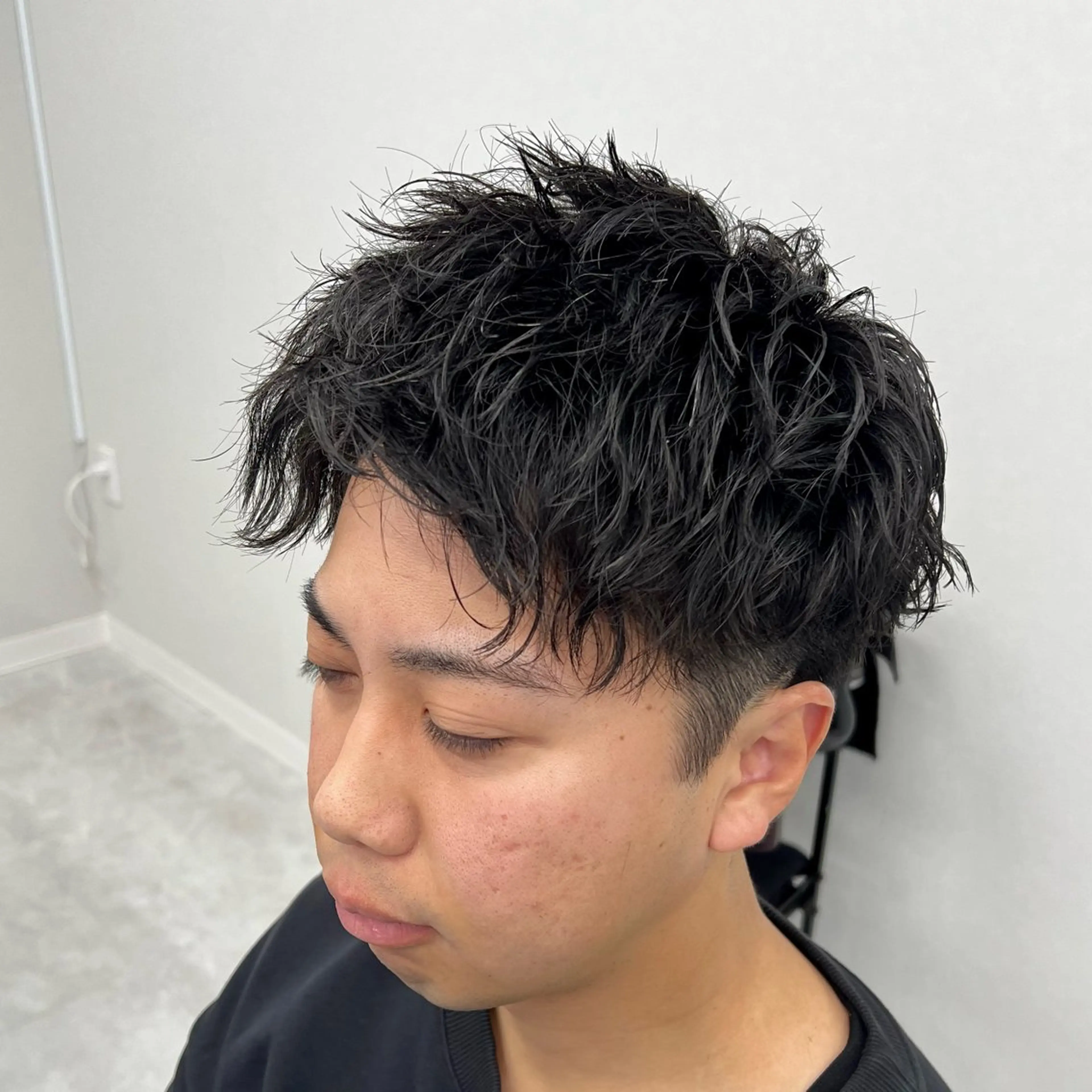 ショート パーマ メンズ カット パーマ メンズカット/波巻き TAKUMAのヘアスタイル