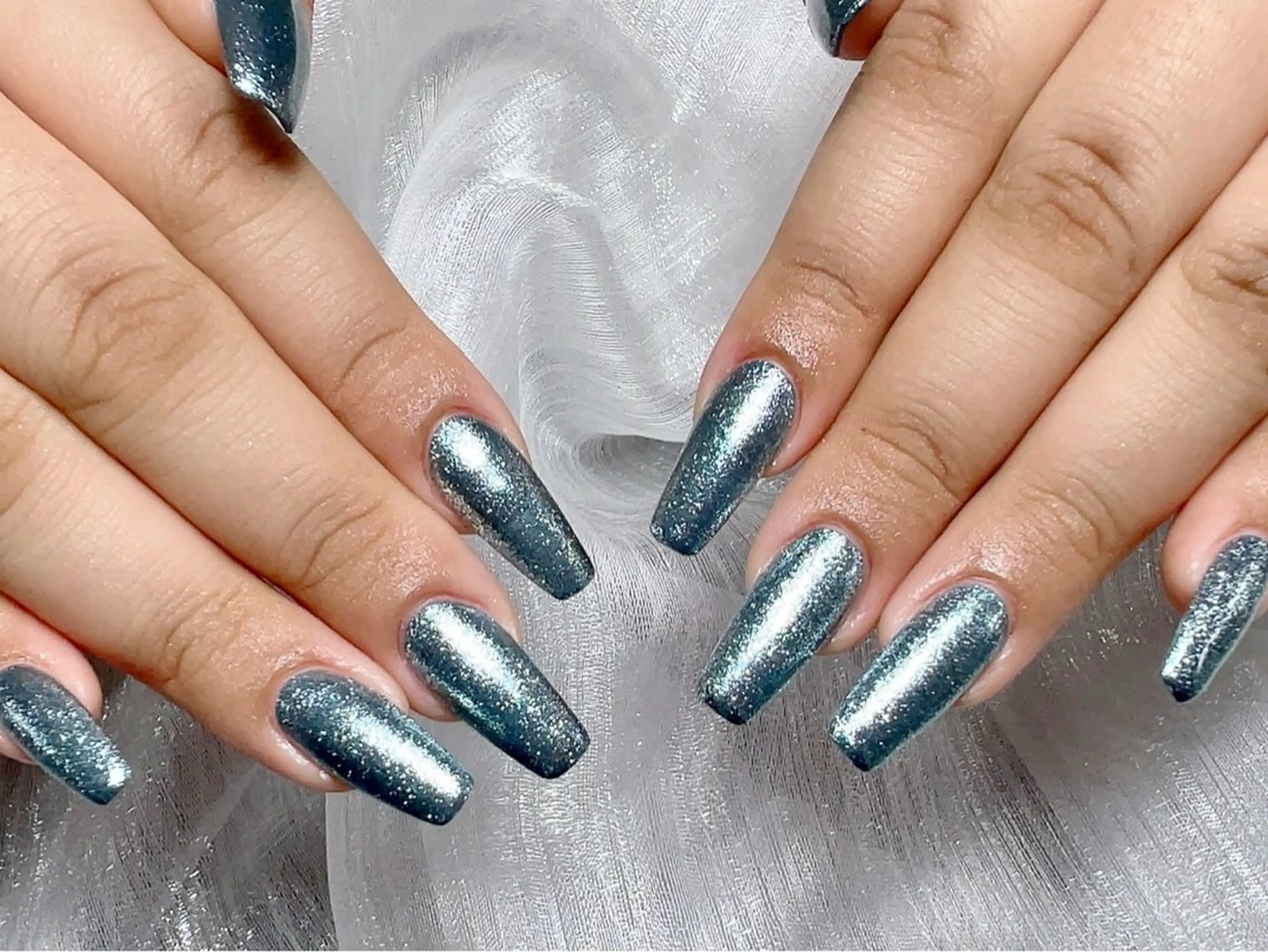 ネイル 長さ出し フレンチネイル グラデーション マグネットネイル マグネットフレンチ ハンドネイル ハンドケア ⭐️Dreamy Nail⭐️のネイルデザイン