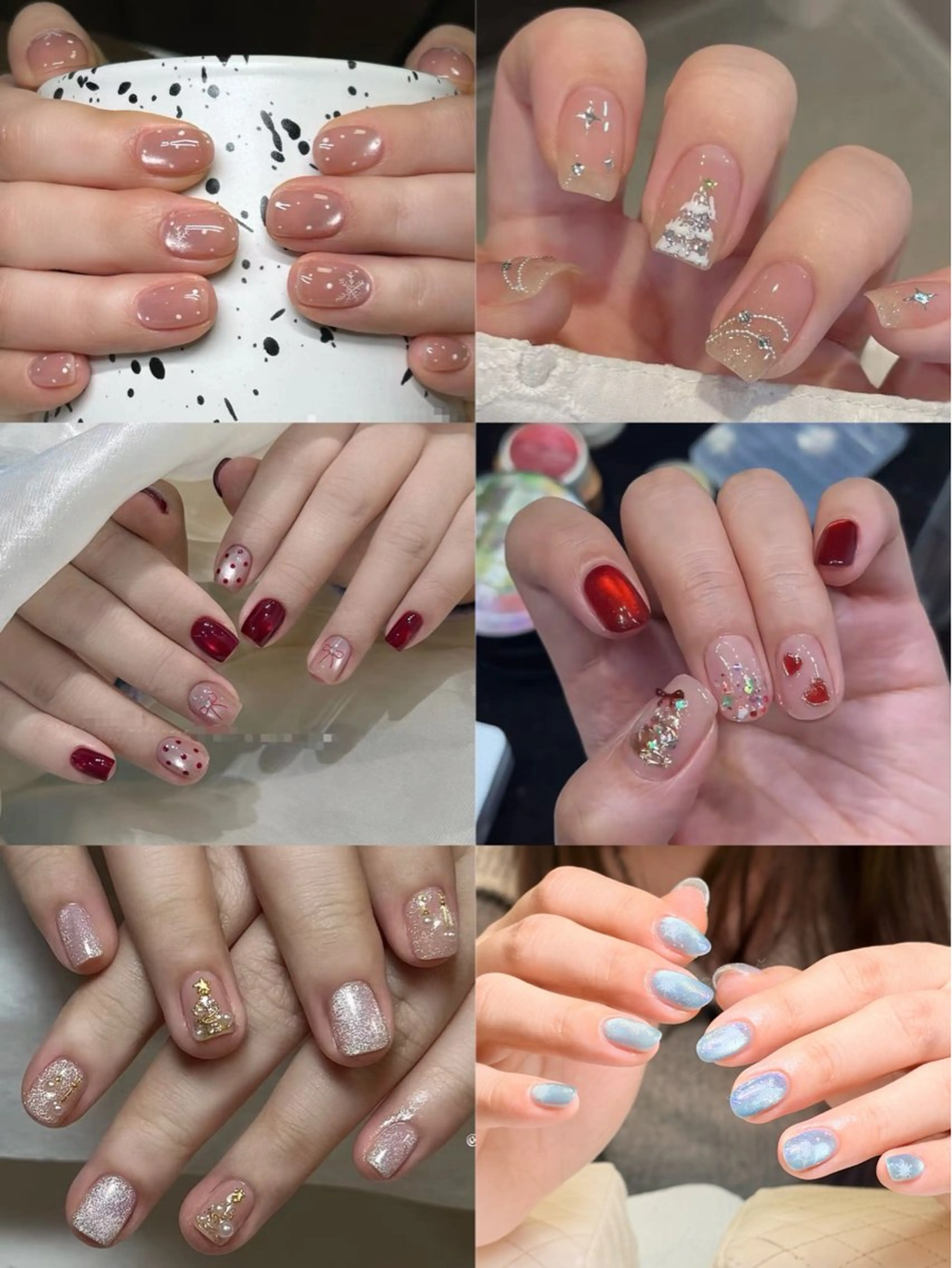 【Jr.ネイリスト】自爪クリスマスアートコース🎄 デザインはお写真参照 🌟オフ込み🙆🏻‍♀️🙆🏻‍♀️の写真