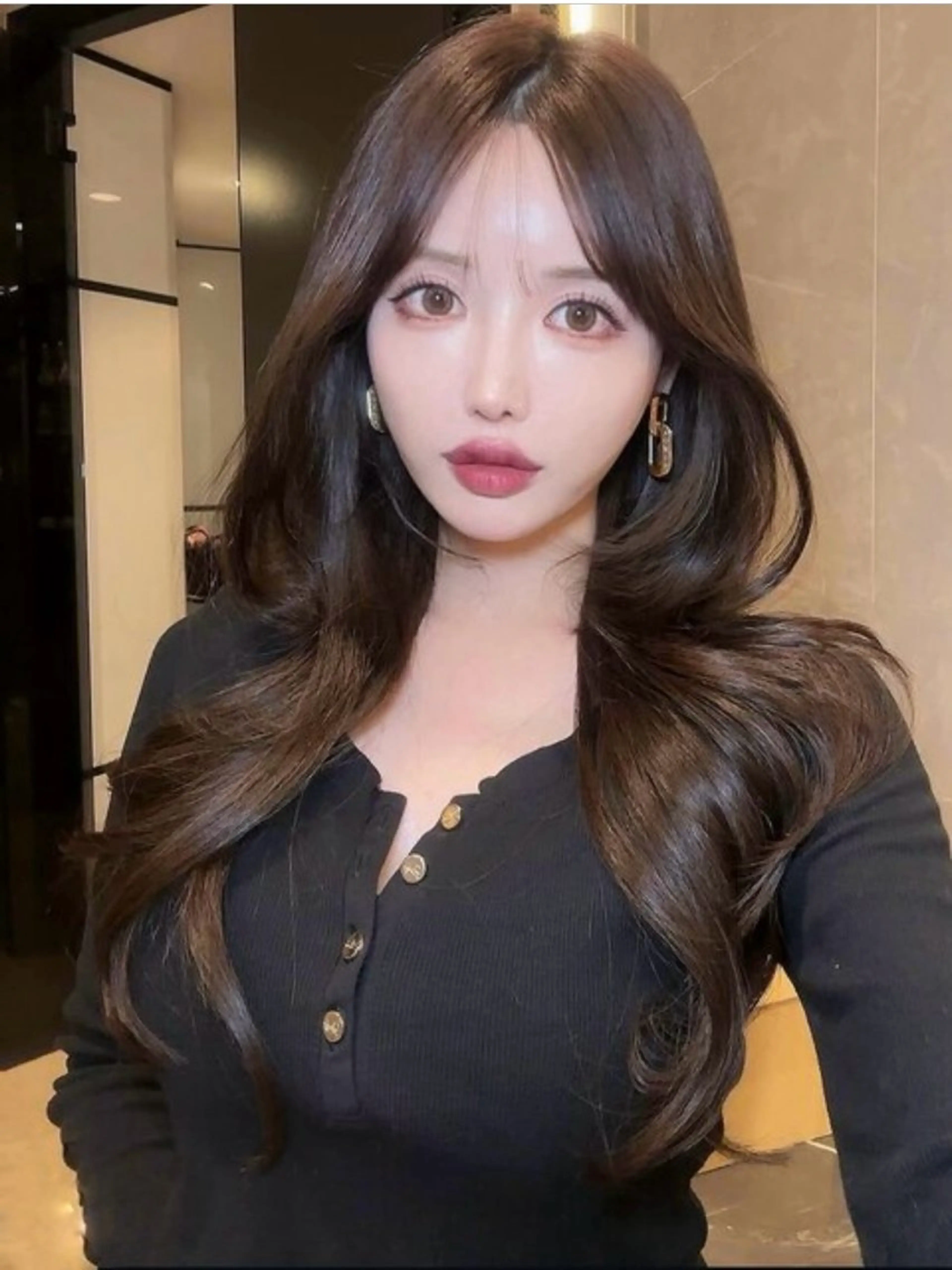 ロング カラー ヘアアレンジ ヘアカラー エクステ vizz by elyts【北谷】のヘアスタイル