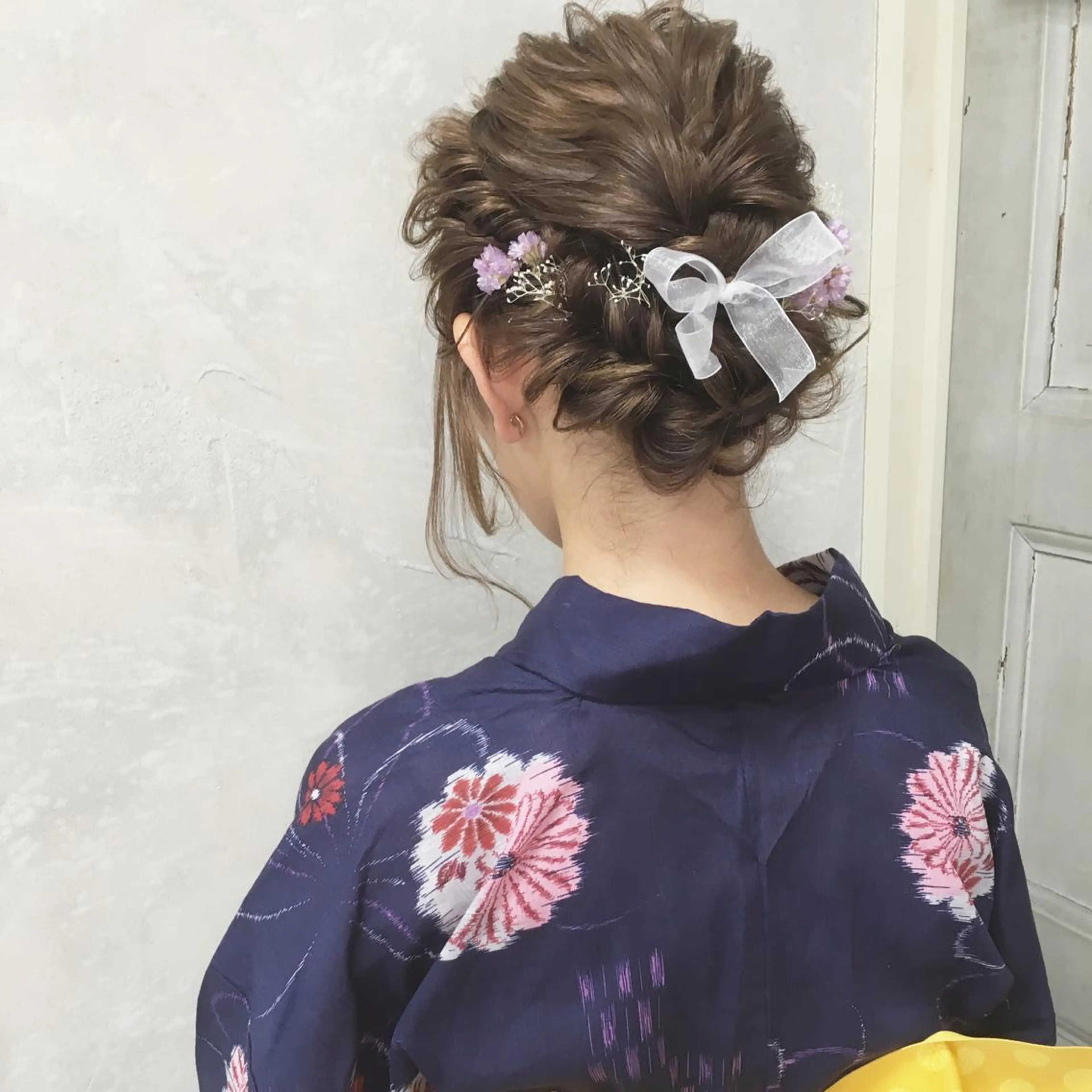 ミディアム ヘアアレンジ 浴衣 autre所属・大久保 ひでなりのヘアスタイル
