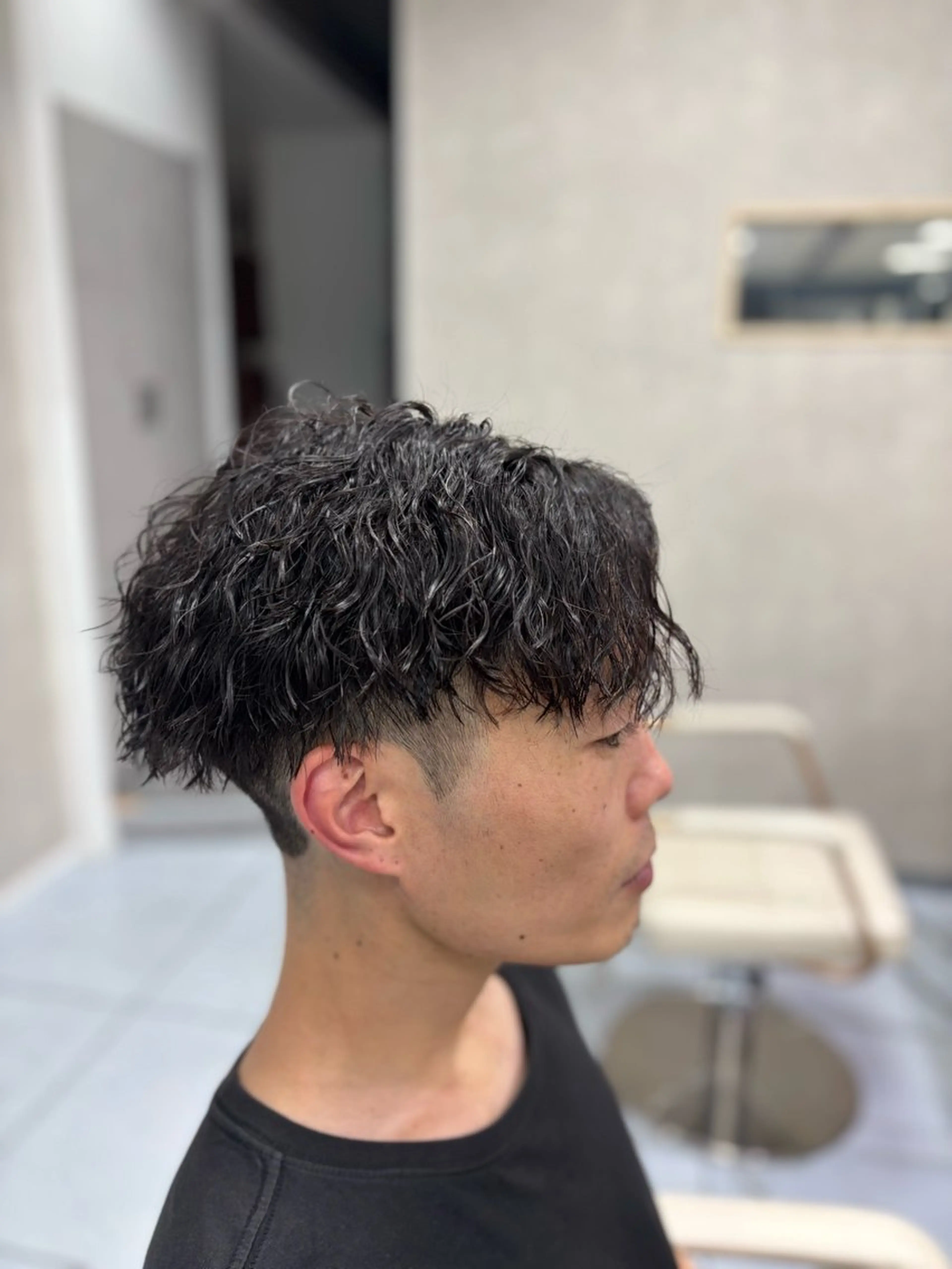 ショート パーマ メンズ カット パーマ メンズ特化韓国風 パーマスタイル/りんのヘアスタイル