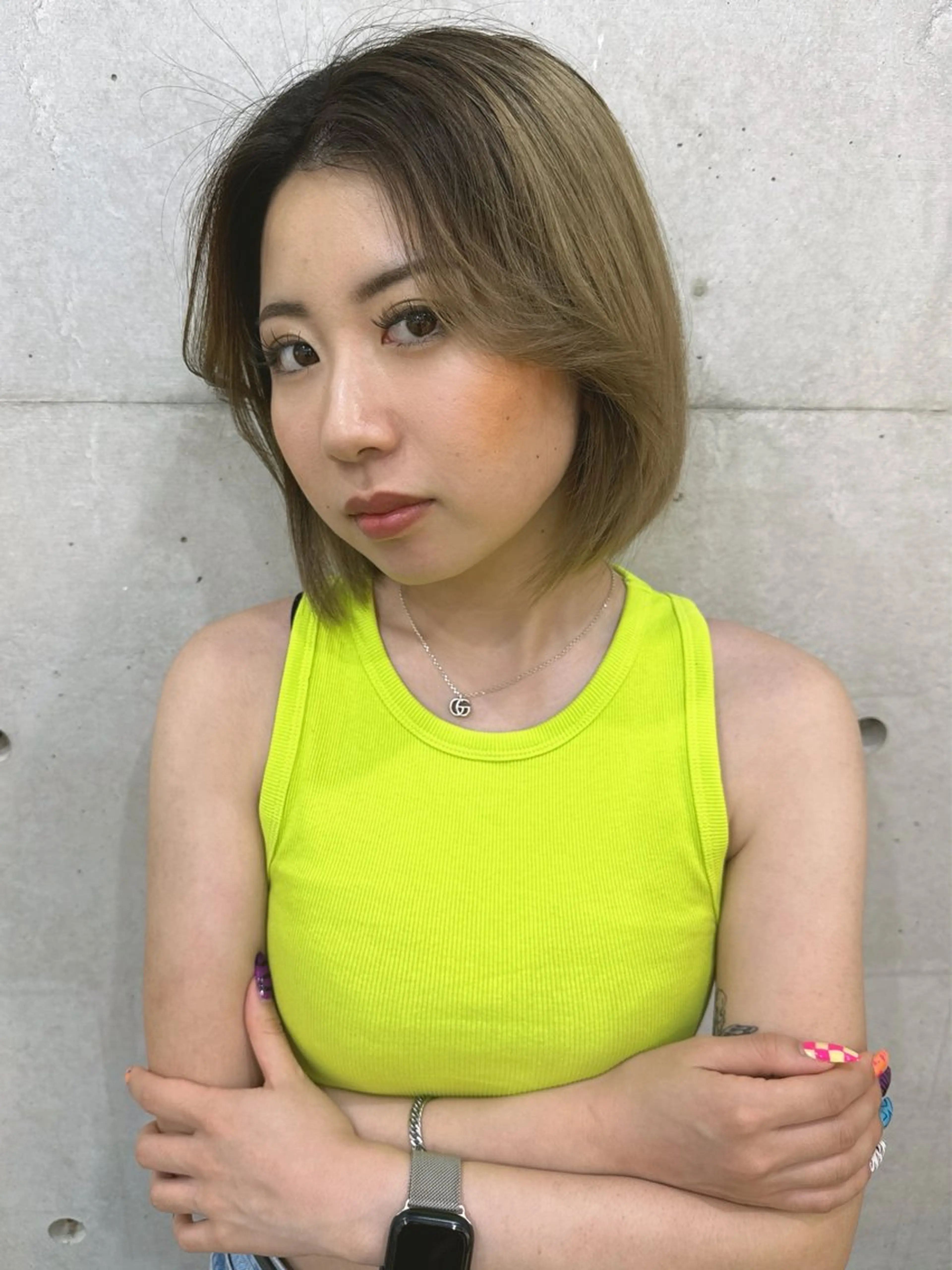 ミディアム ヘアカラー トリートメント LOMARLIE/ NATUMIのヘアスタイル