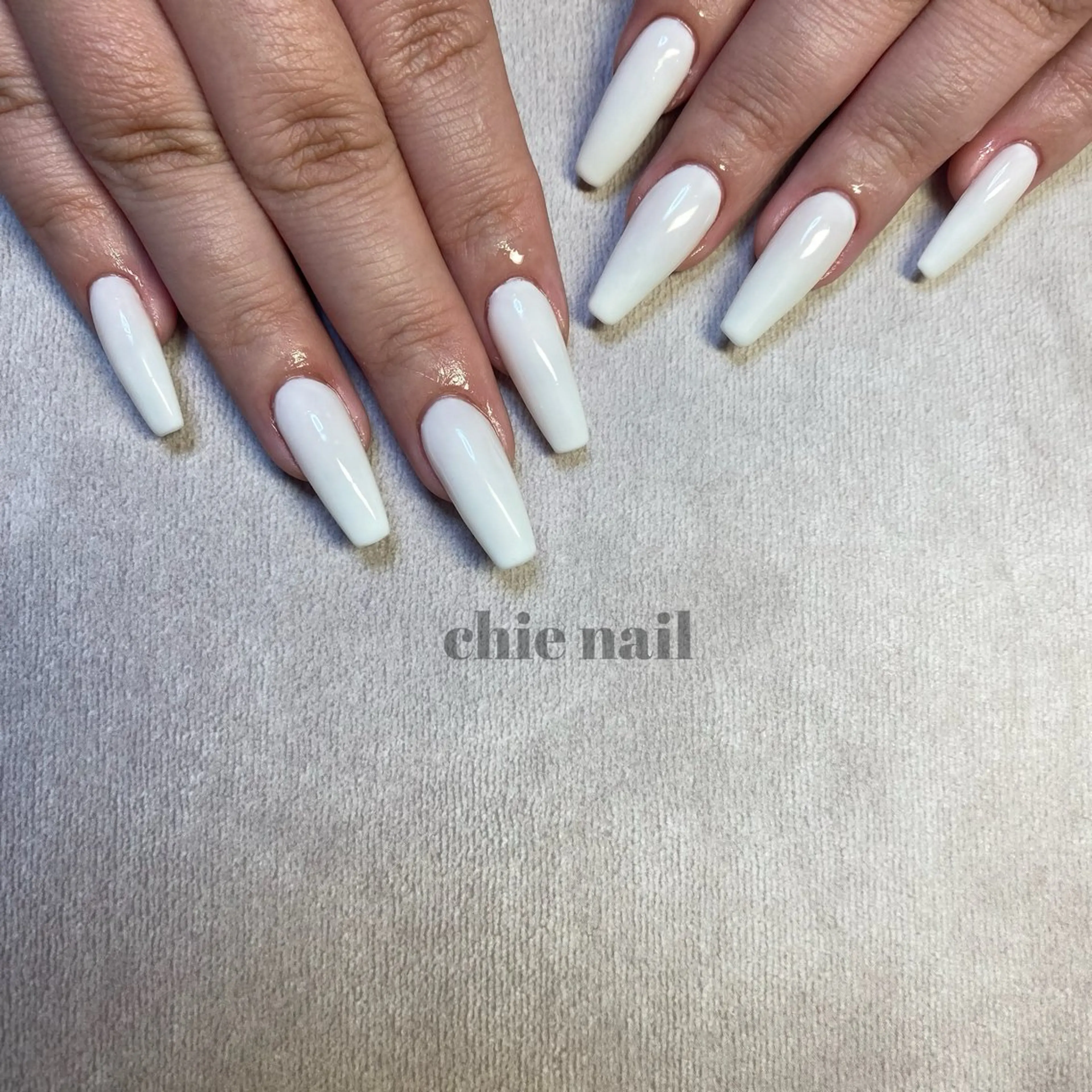 ハンド💅🏻長さ出しチップ10本❕ワンカラー＋2本ラメコース❤️‍🔥※現金のみの写真
