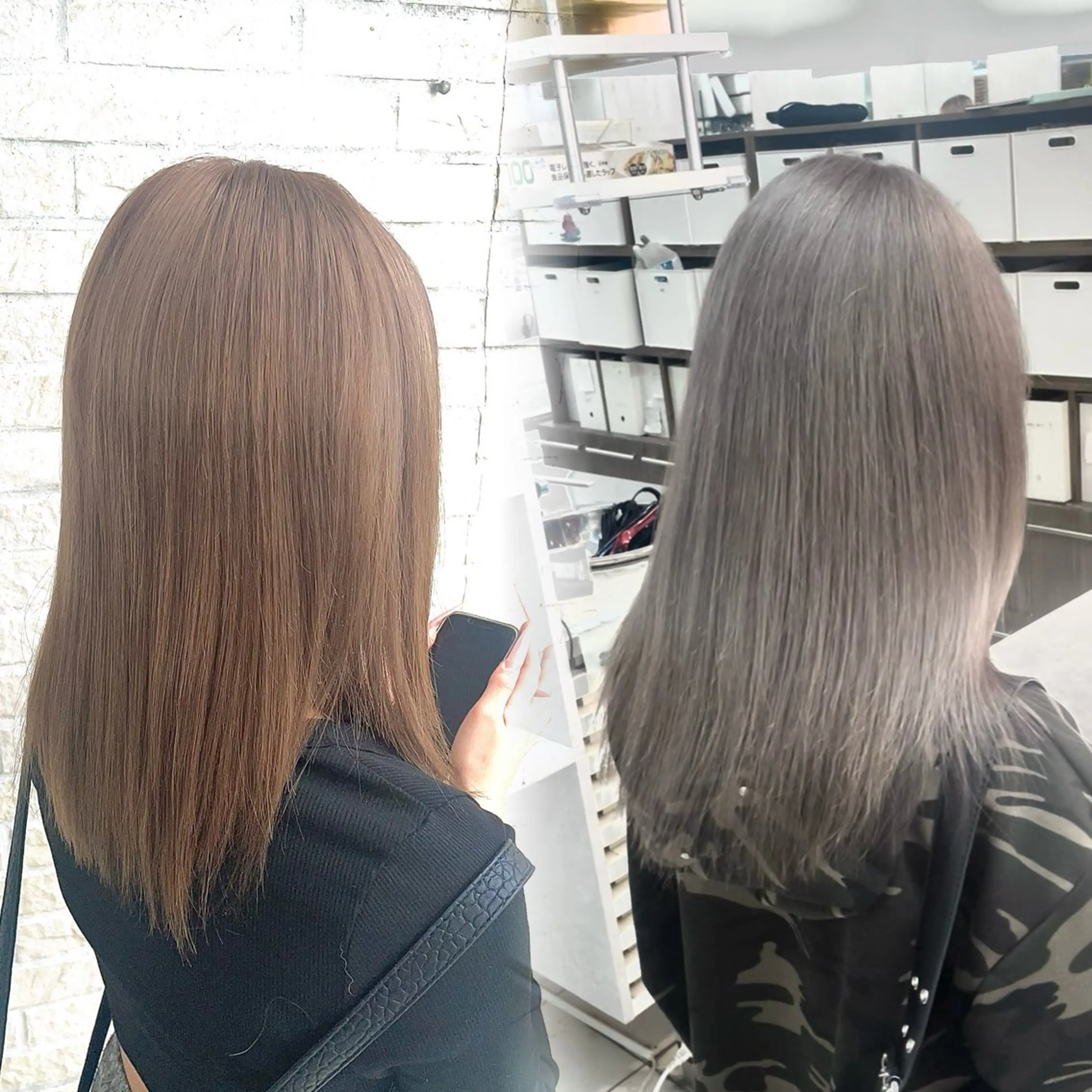 セミロング ヘアカラー 縮毛矯正/艶髪 💎志田美紀のヘアスタイル