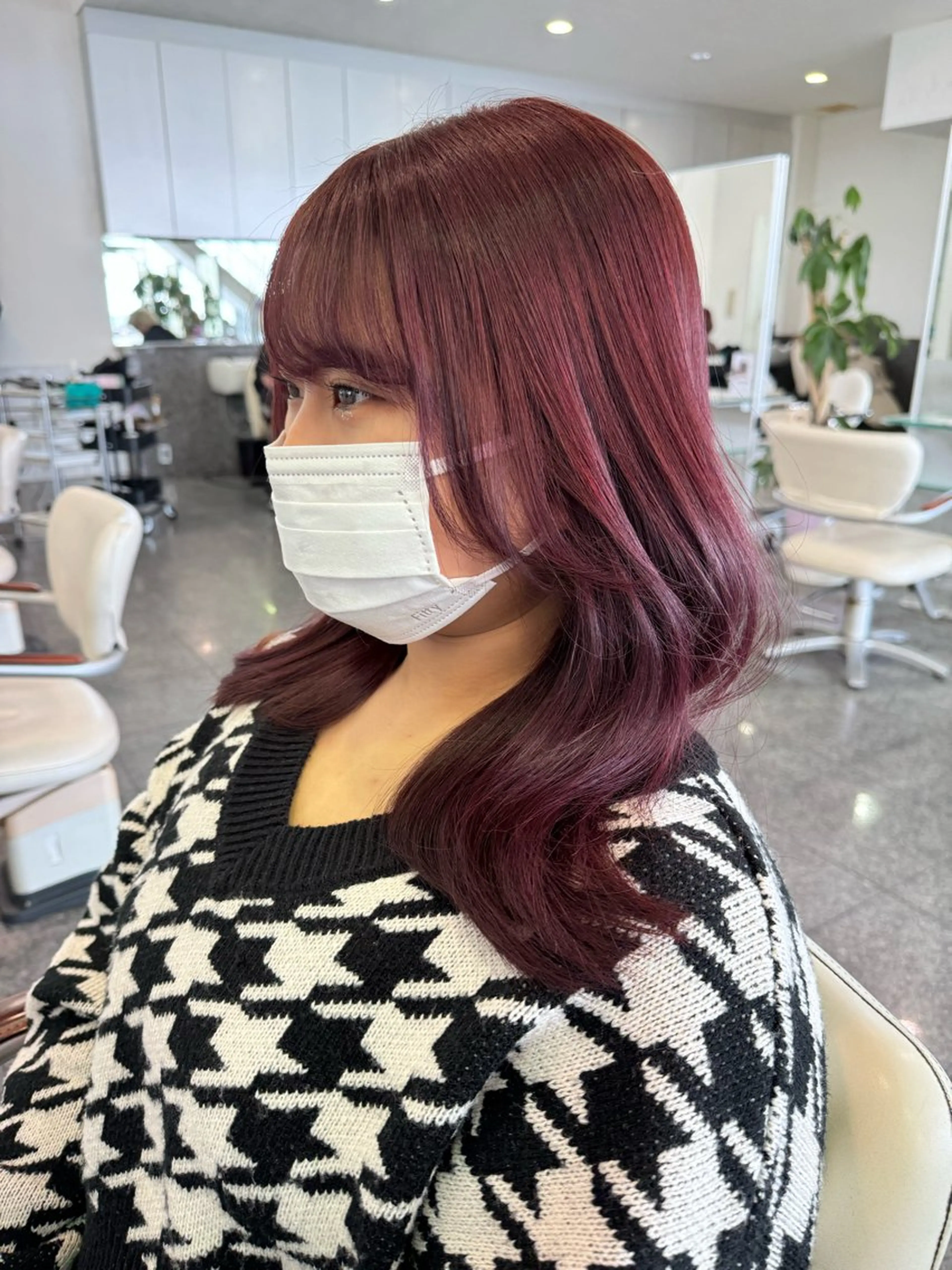 ミディアム カラー カット ヘアカラー トリートメント 🎀ヒシダアキ /taboo🎀のヘアスタイル