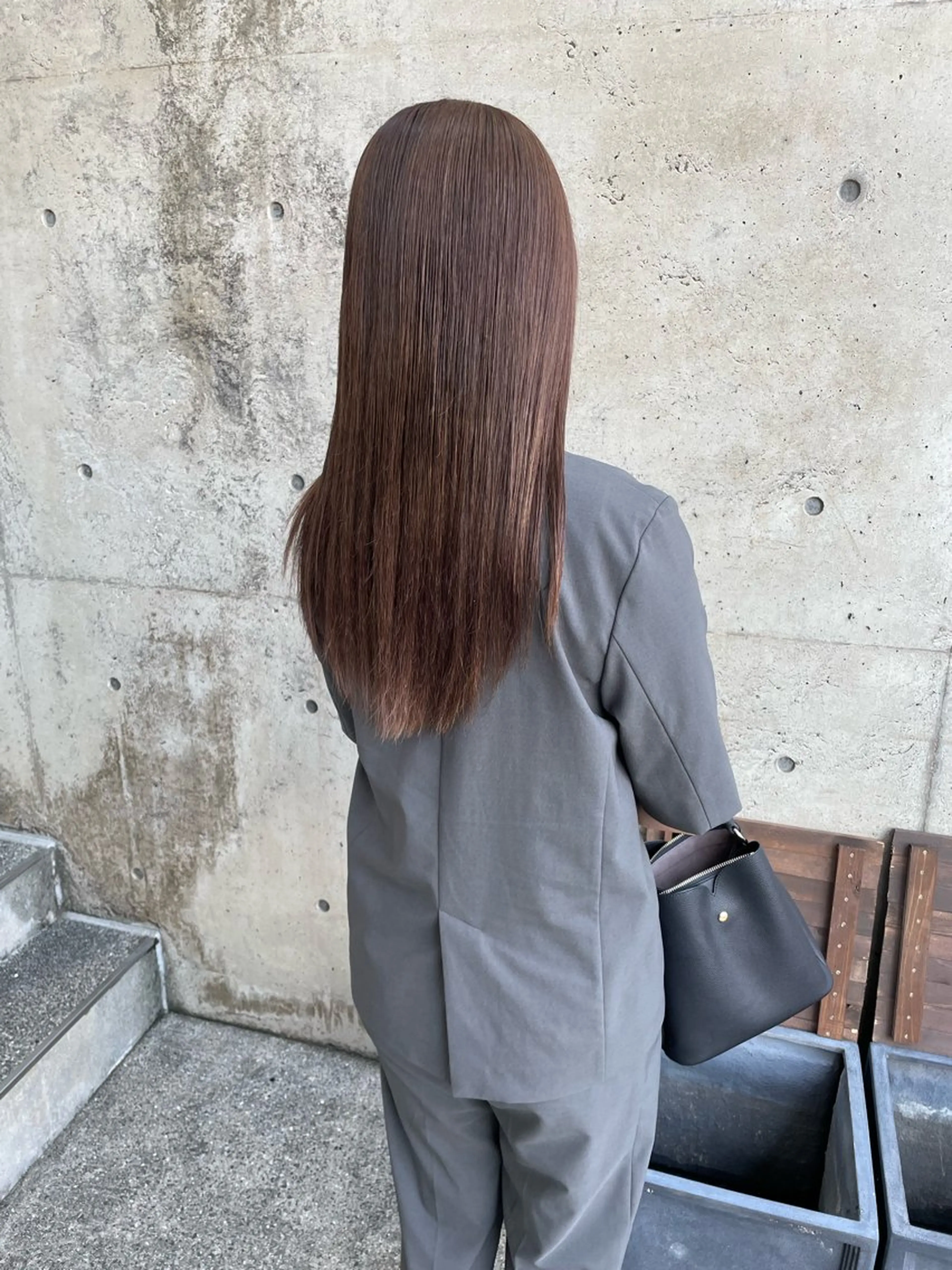 ロング カラー ブラウンカラー カット ヘアカラー トリートメント hair  design  ALBERO所属・日高 香織のヘアスタイル