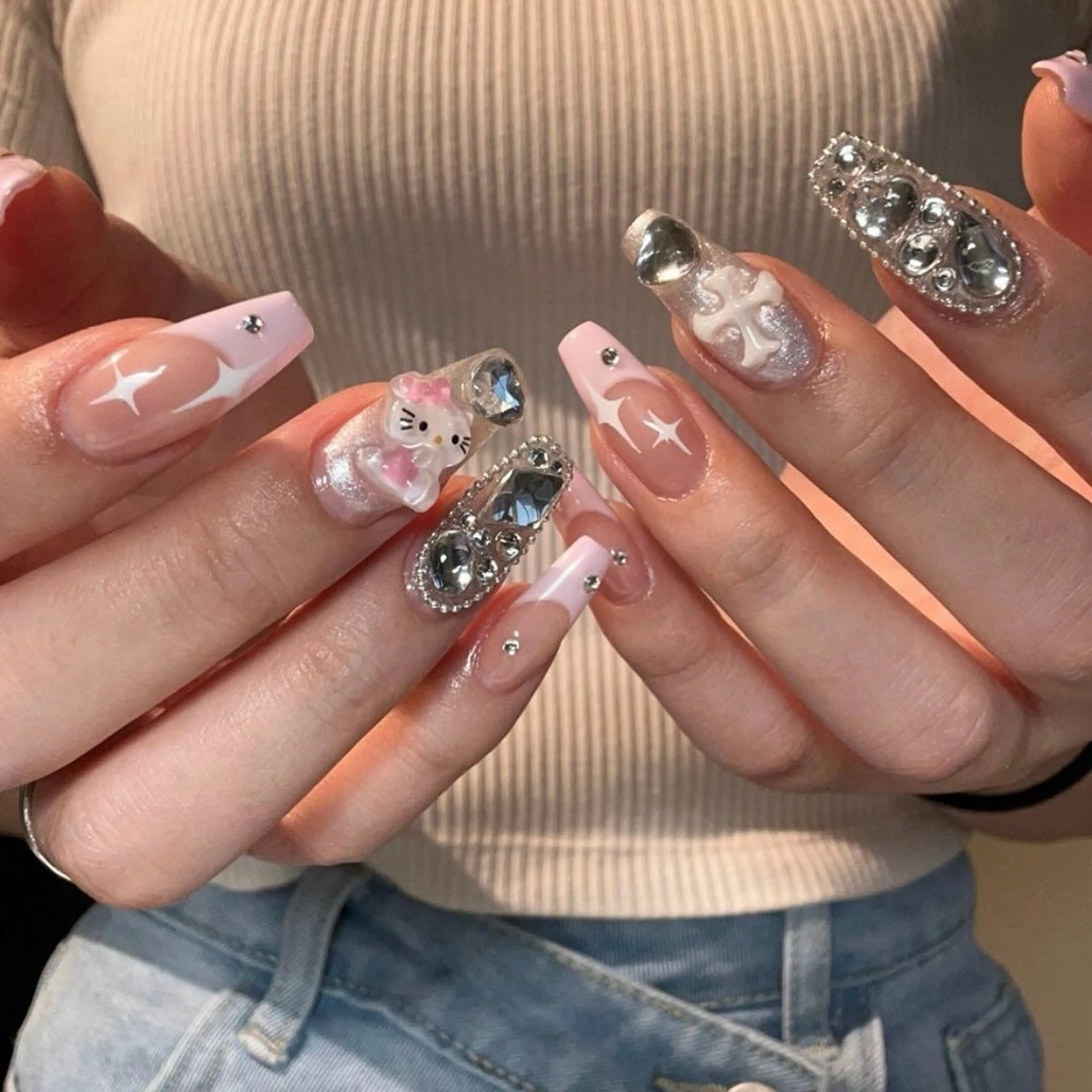 ネイル 韓国ネイル ワンホンネイル ハンドネイル ハンドケア Chang _Nailのネイルデザイン