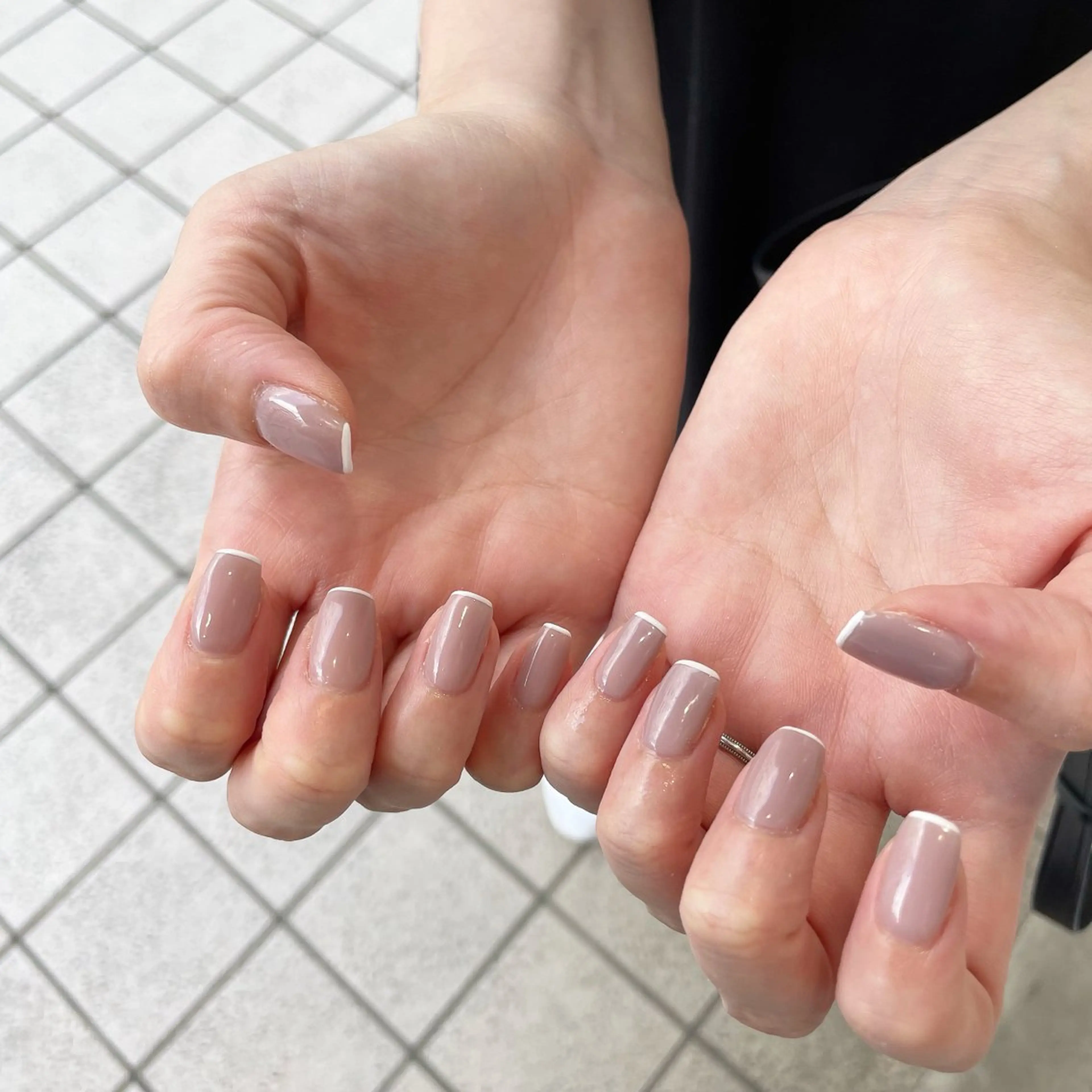 ネイル フレンチネイル シンプルネイル ハンドネイル Bianca川越西口 KITAZAKI🫧のネイルデザイン