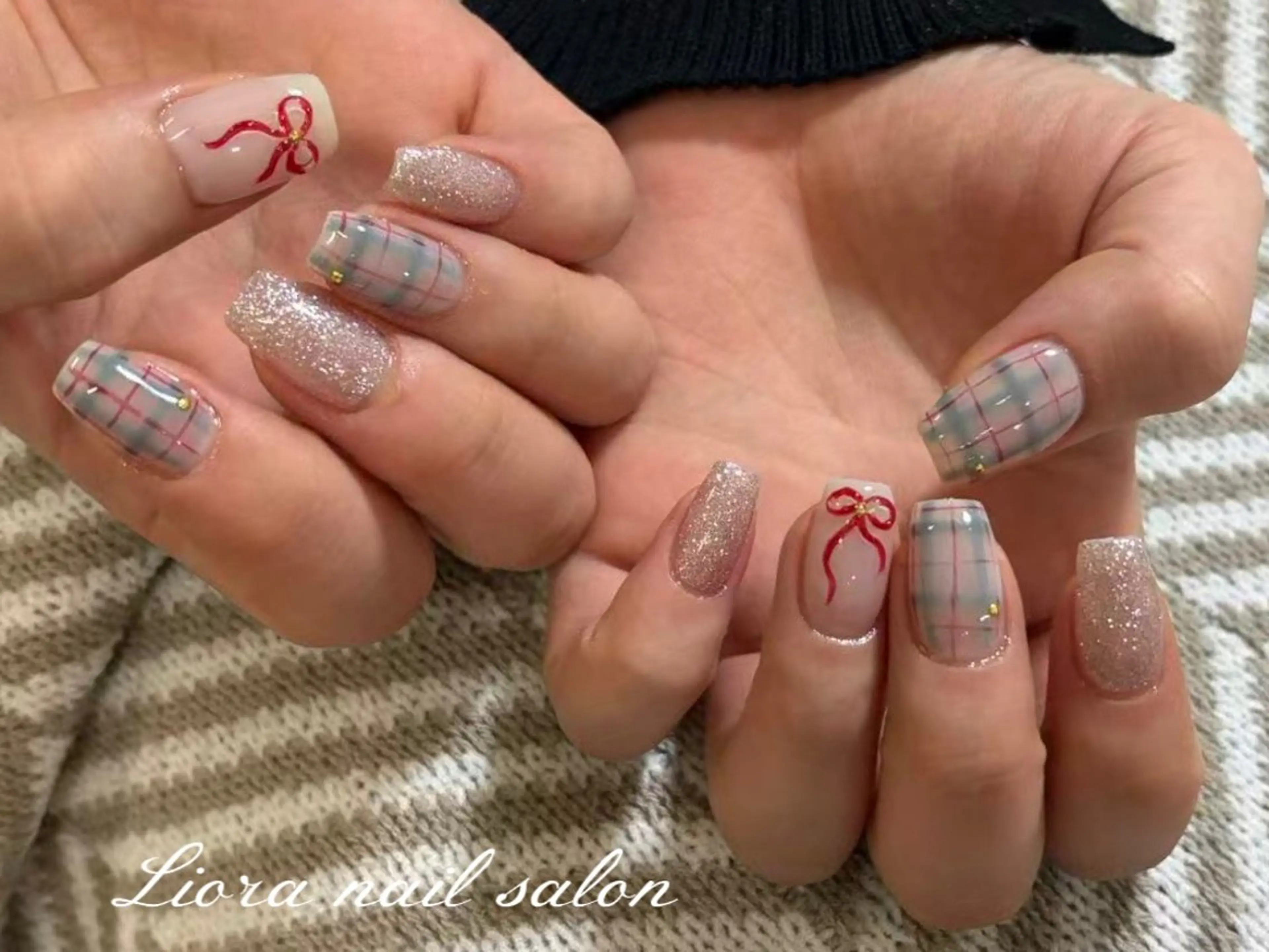 ネイル チークネイル フットネイル フレンチネイル ジェルネイル ガーリー ハンドネイル Liora nail 2のネイルデザイン