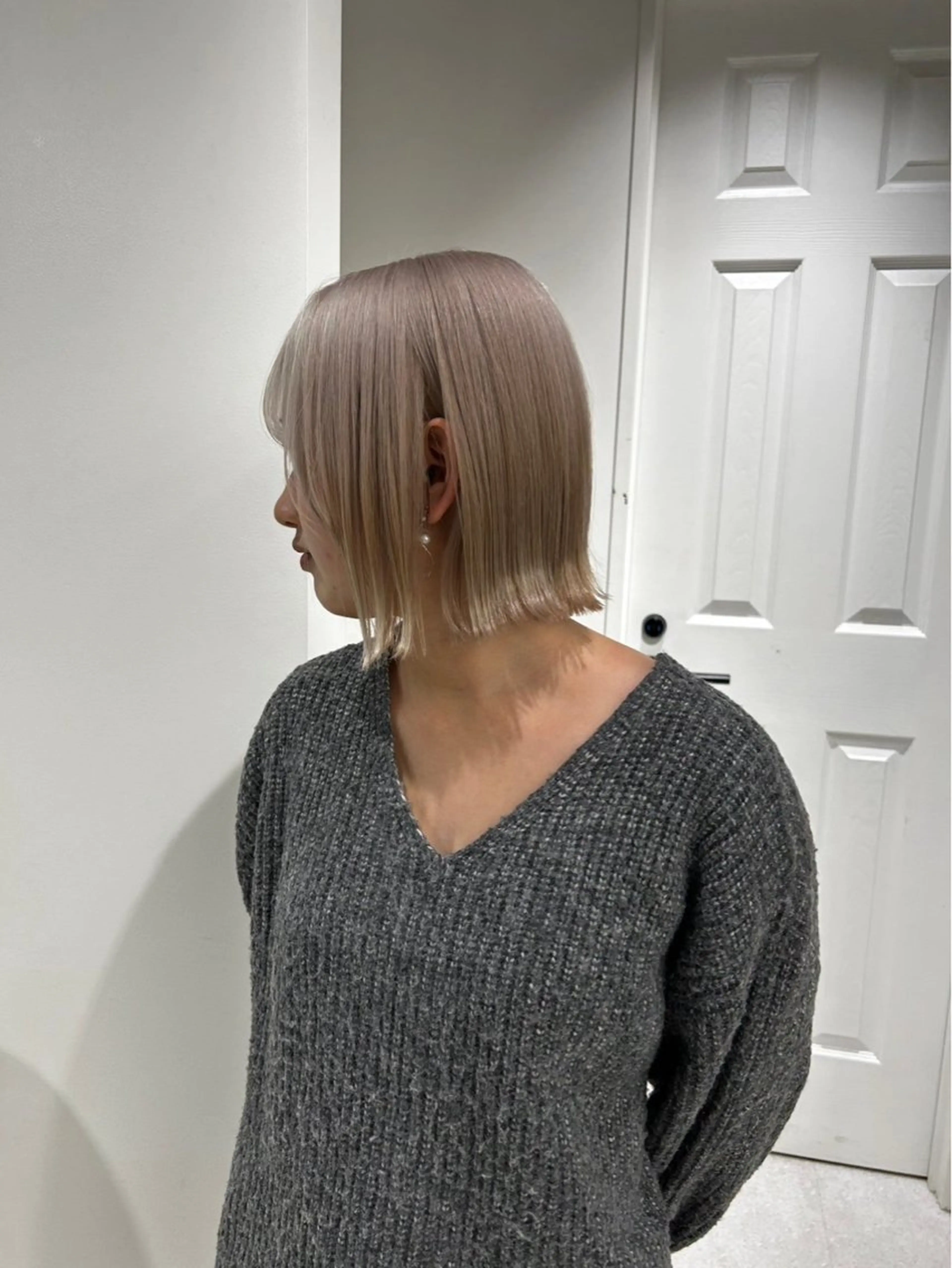 ショート カラー バレイヤージュ ブリーチ ケアブリーチ ダブルカラー イヤリングカラー ヘアカラー シャドウパーマ/ ルーズパーマ/メンズのヘアスタイル