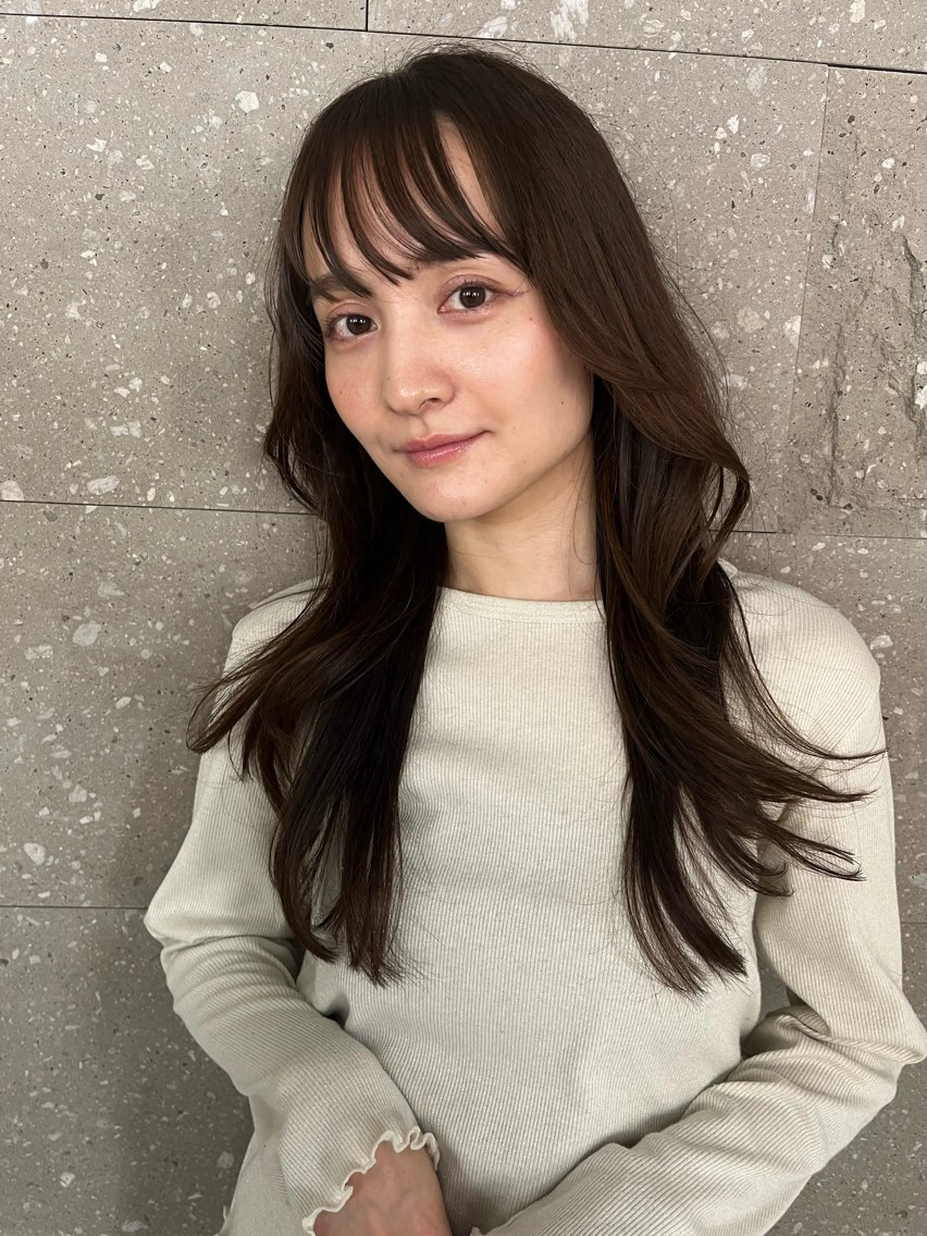 セミロング ヘアカラー hair studio nico…所属・シモイケ ルアのヘアスタイル