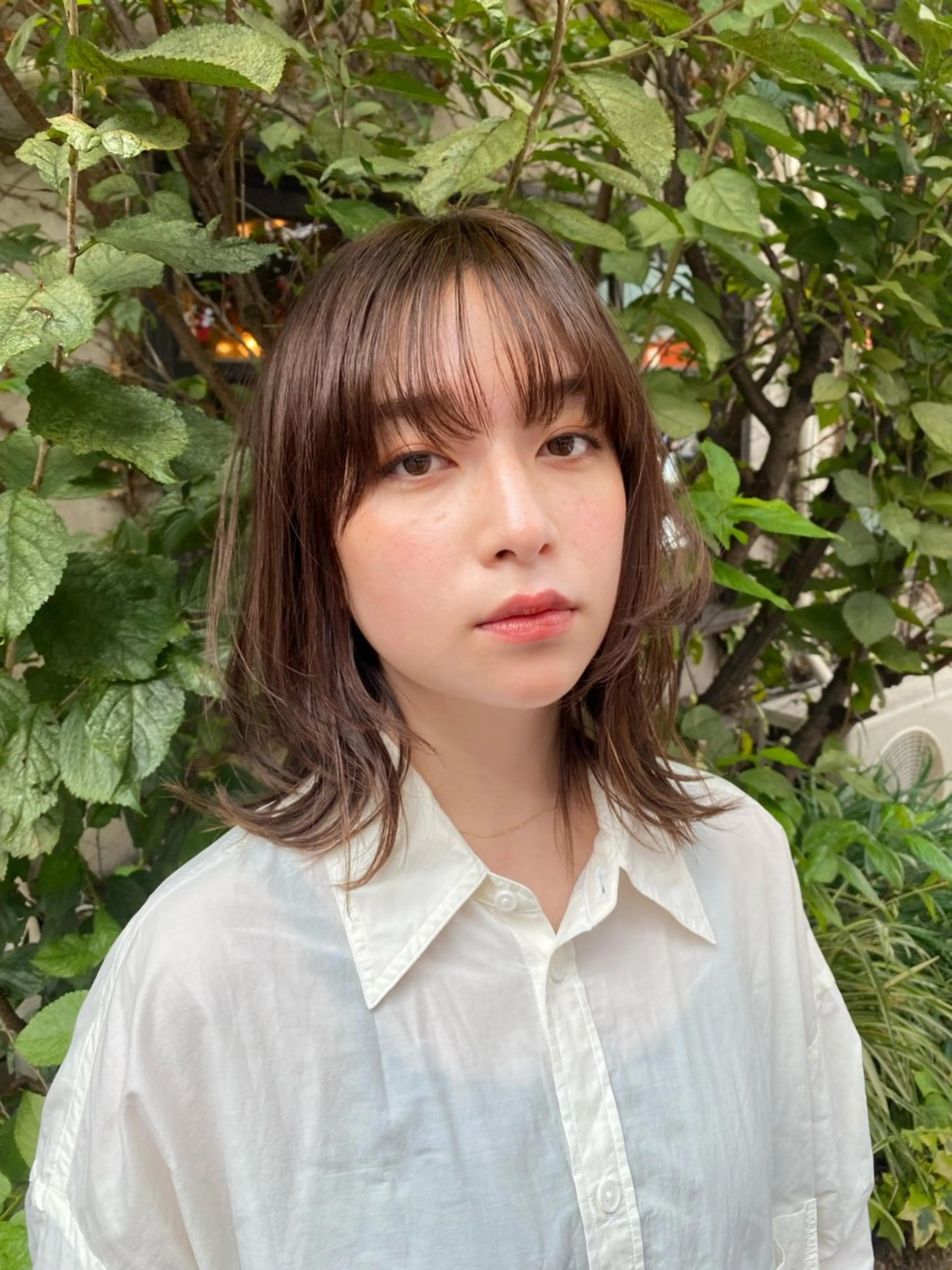 ミディアム レイヤーカット cocoa船橋所属・船橋レイヤーカット 川緑　一吹のヘアスタイル