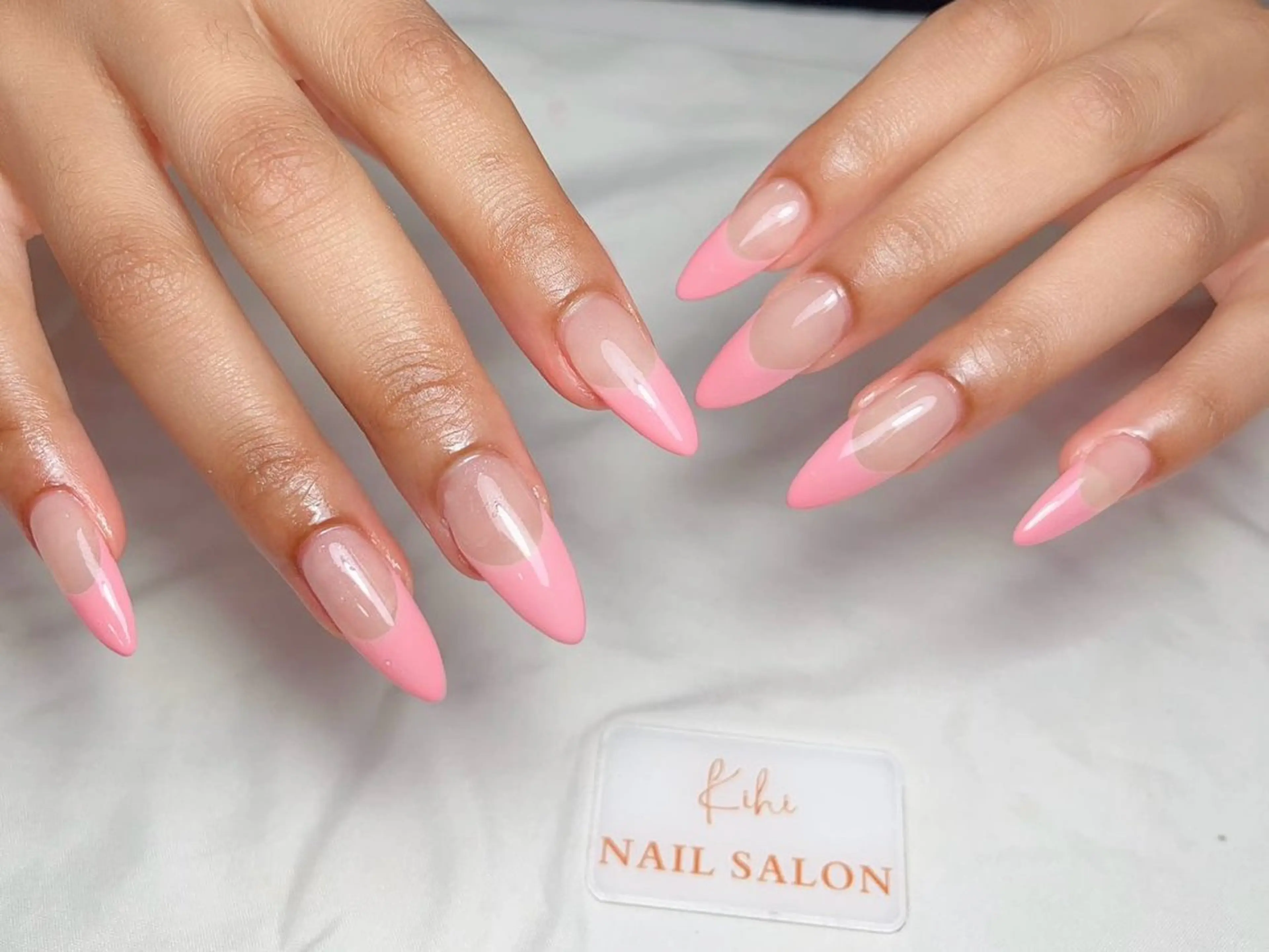 ネイル アートネイル フレンチネイル ジェルネイル グラデーション 韓国ネイル ハンドネイル Nail Salon Kihi さくらのネイルデザイン