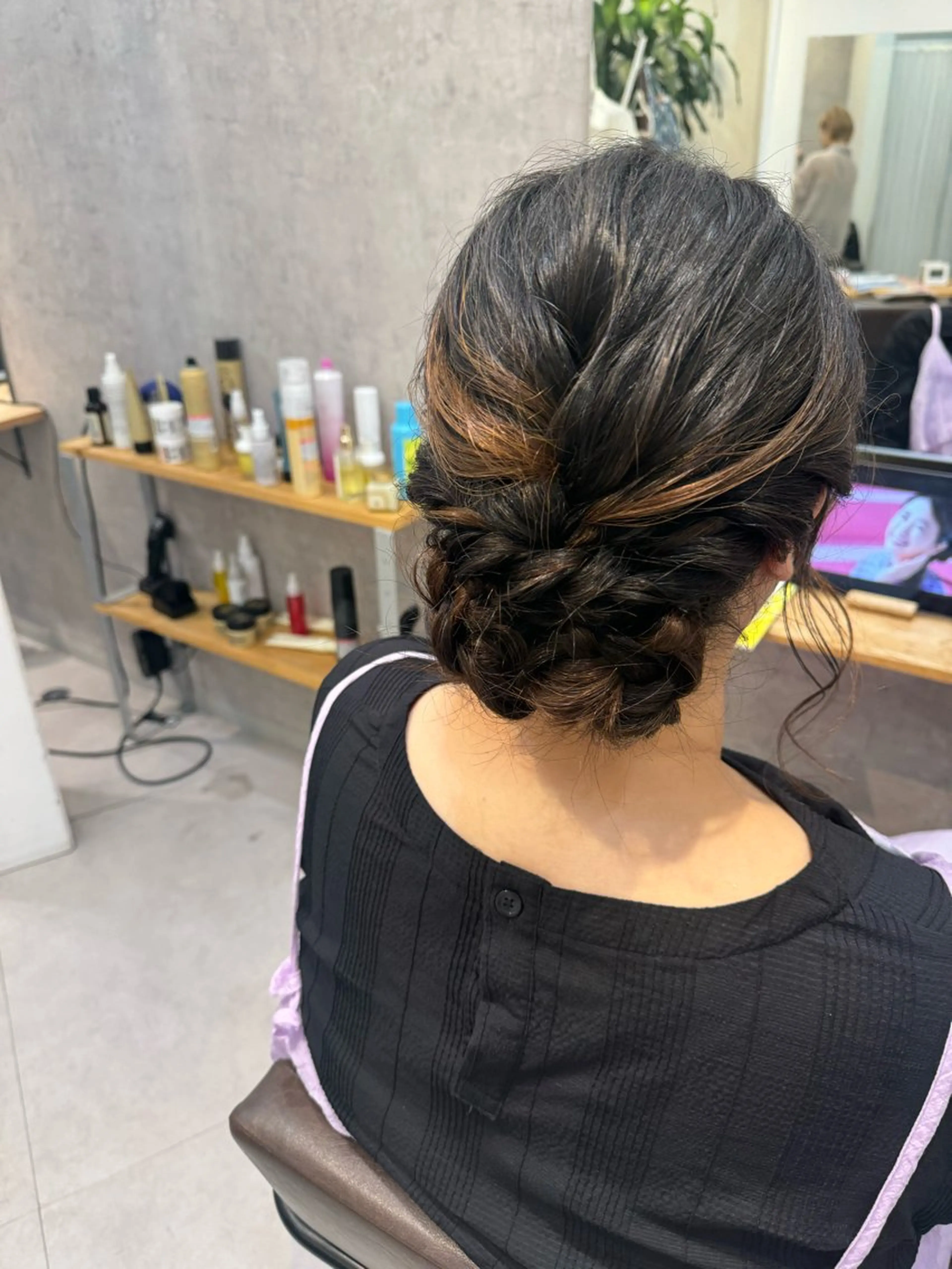 セミロング ヘアアレンジ ヘアセット Dxxxx III所属・オシャレ女性目線の 大人メンズ❁⃘*.ﾟのヘアスタイル