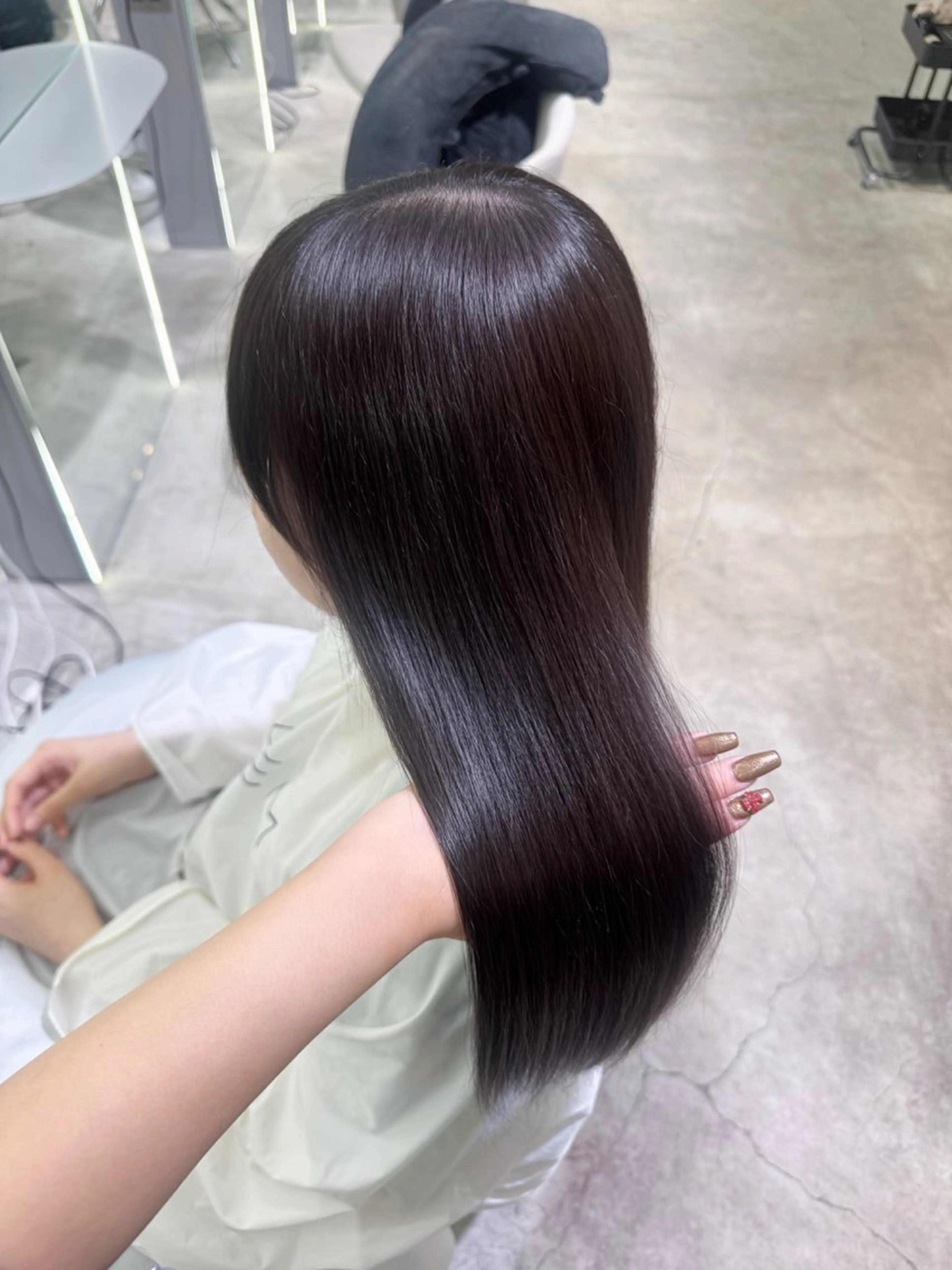 セミロング ヘアカラー トリートメント GEM RIHOのヘアスタイル