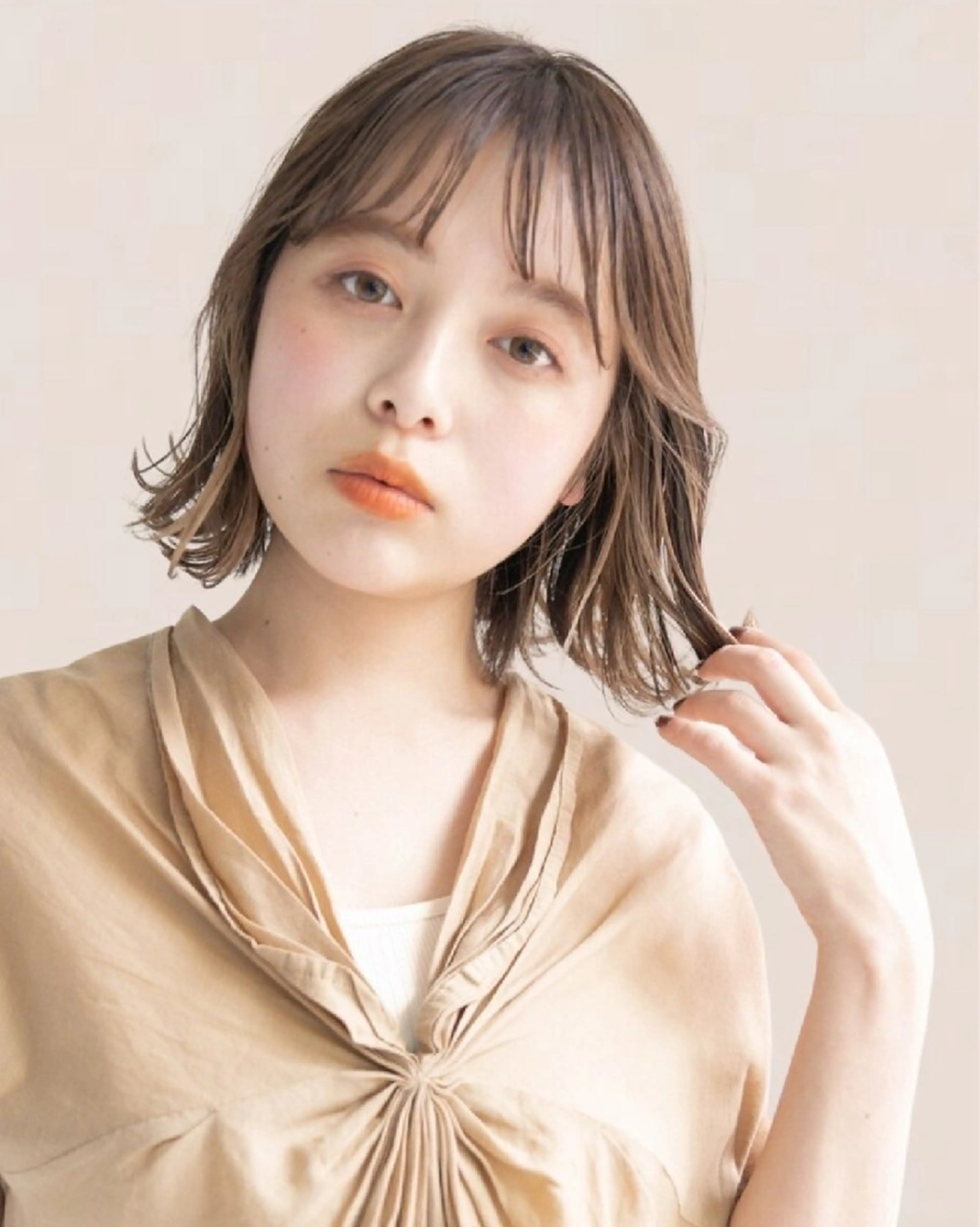 ミディアム カット ヘアカラー 🌈扱いやすいボ ブ特化/Bob🌈のヘアスタイル