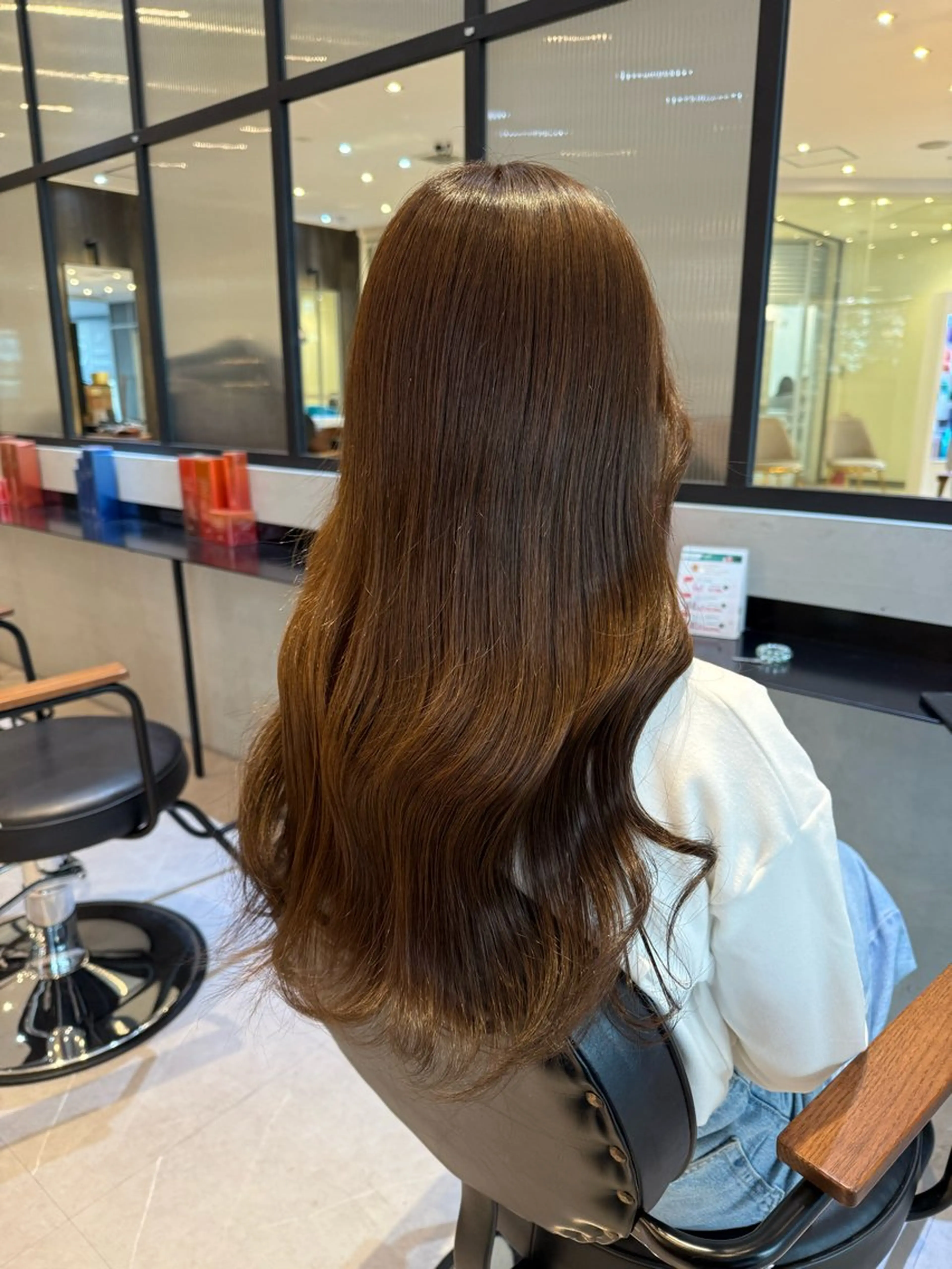 ロング カラー ブラウンカラー ダブルカラー 透明感カラー🫧/ 髪質お悩み改善/みゆのヘアスタイル