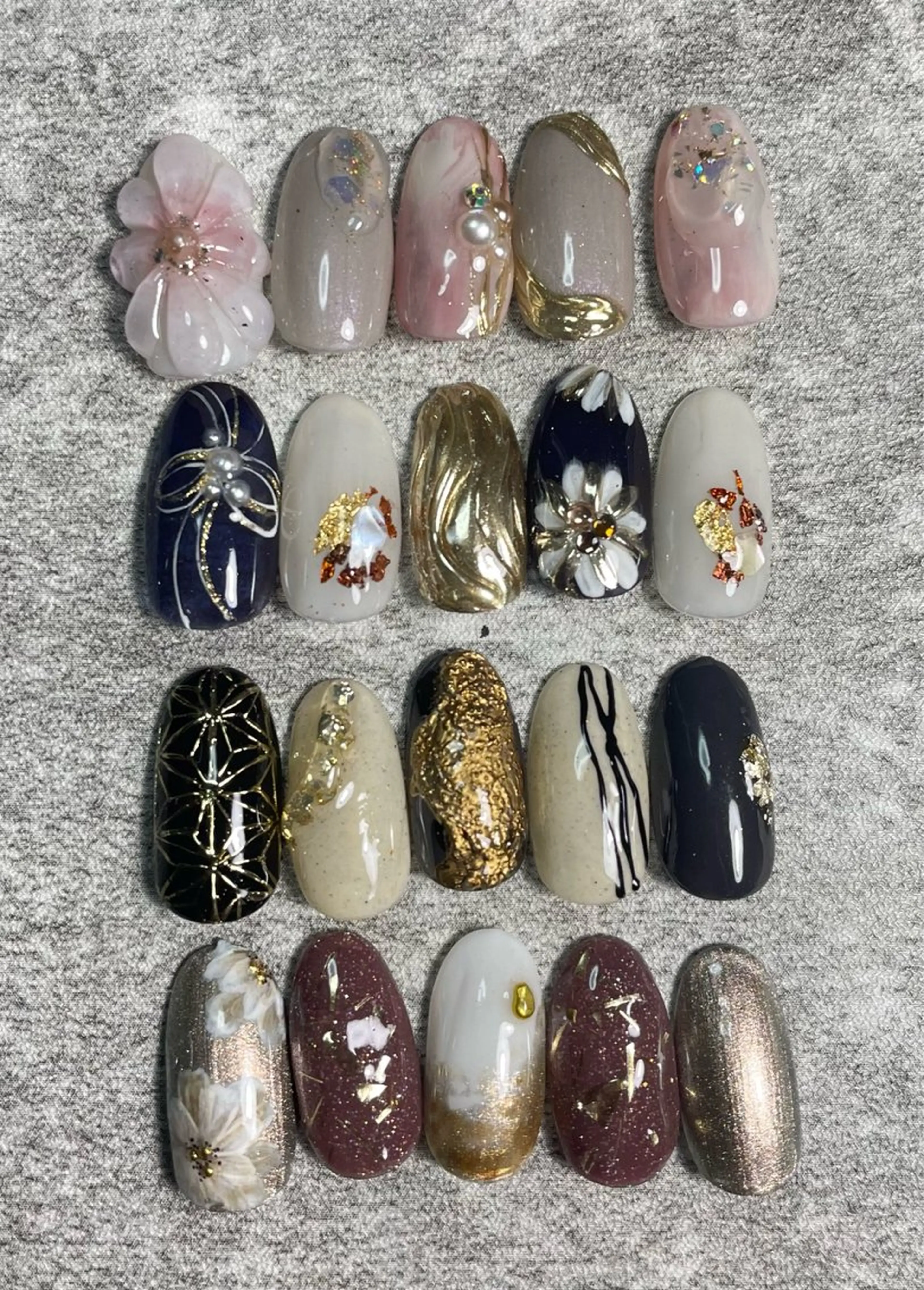 ネイル 成人式 RISA joie nailのネイルデザイン