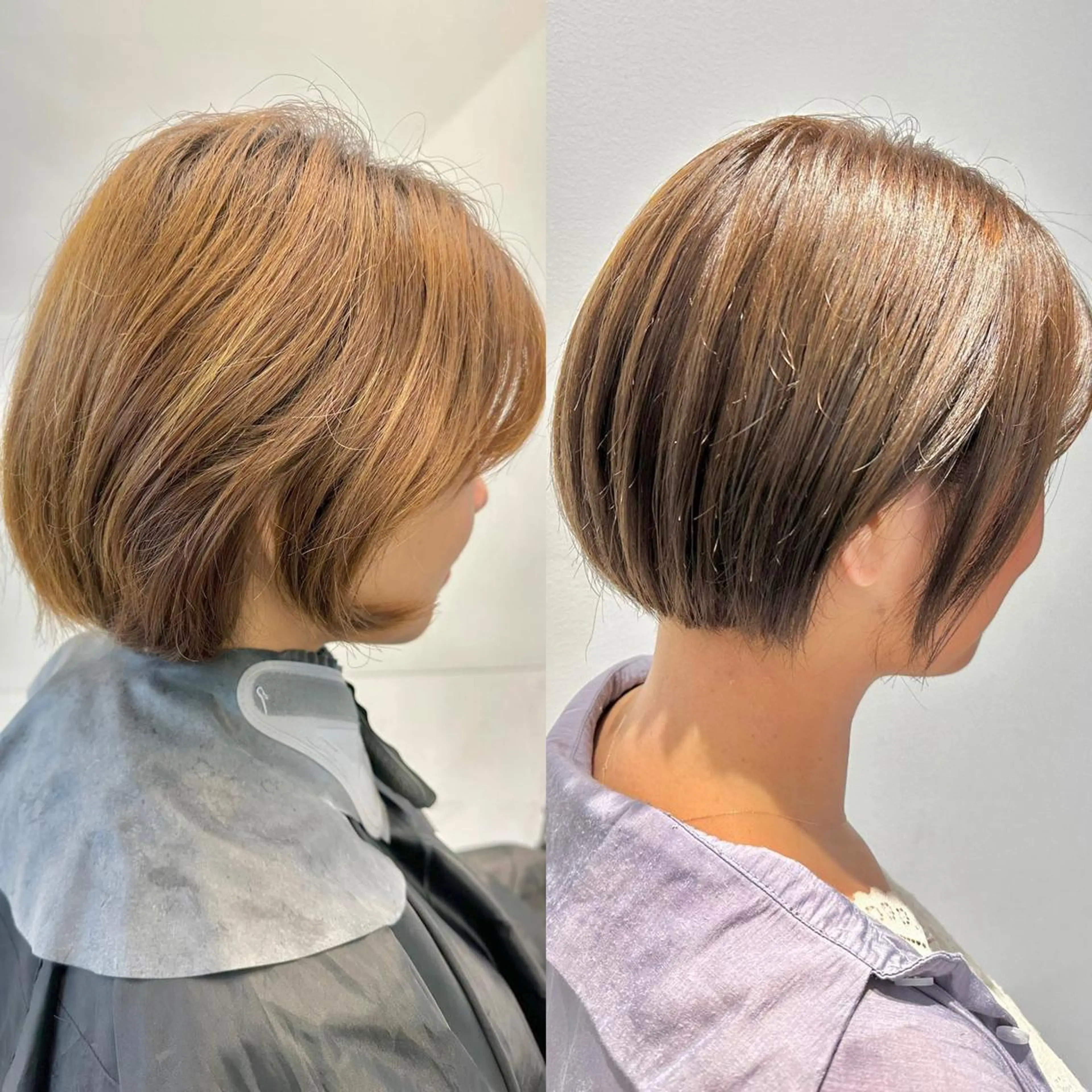 ショート SALOWIN心斎橋Suite店所属・ブリーチ毛にもできる 縮毛矯正OJIROのヘアスタイル