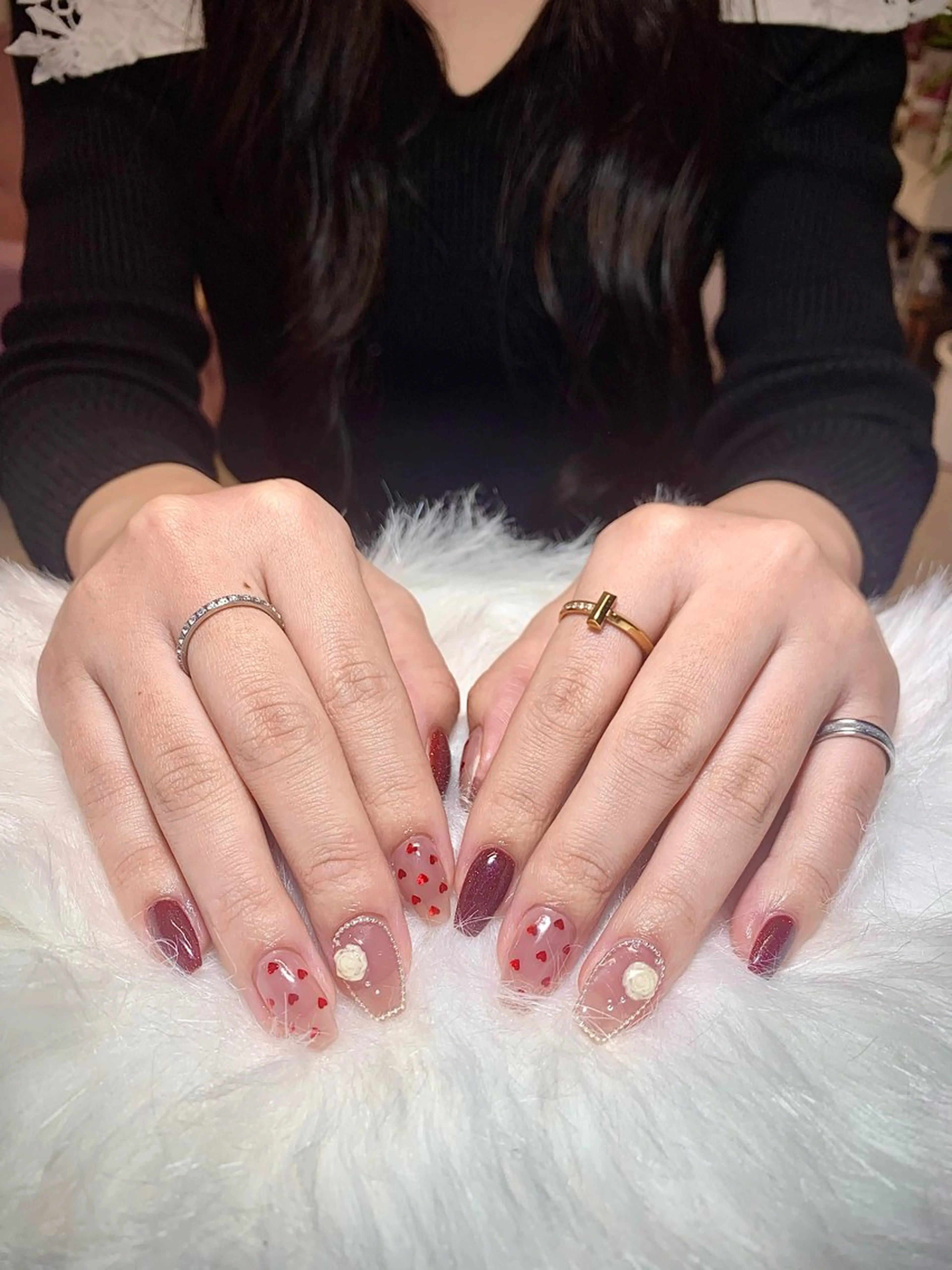 ネイル アートネイル チークネイル 長さ出し フレンチネイル ジェルネイル Lily nails studio所属・ネイルサロン Lilyのネイルデザイン