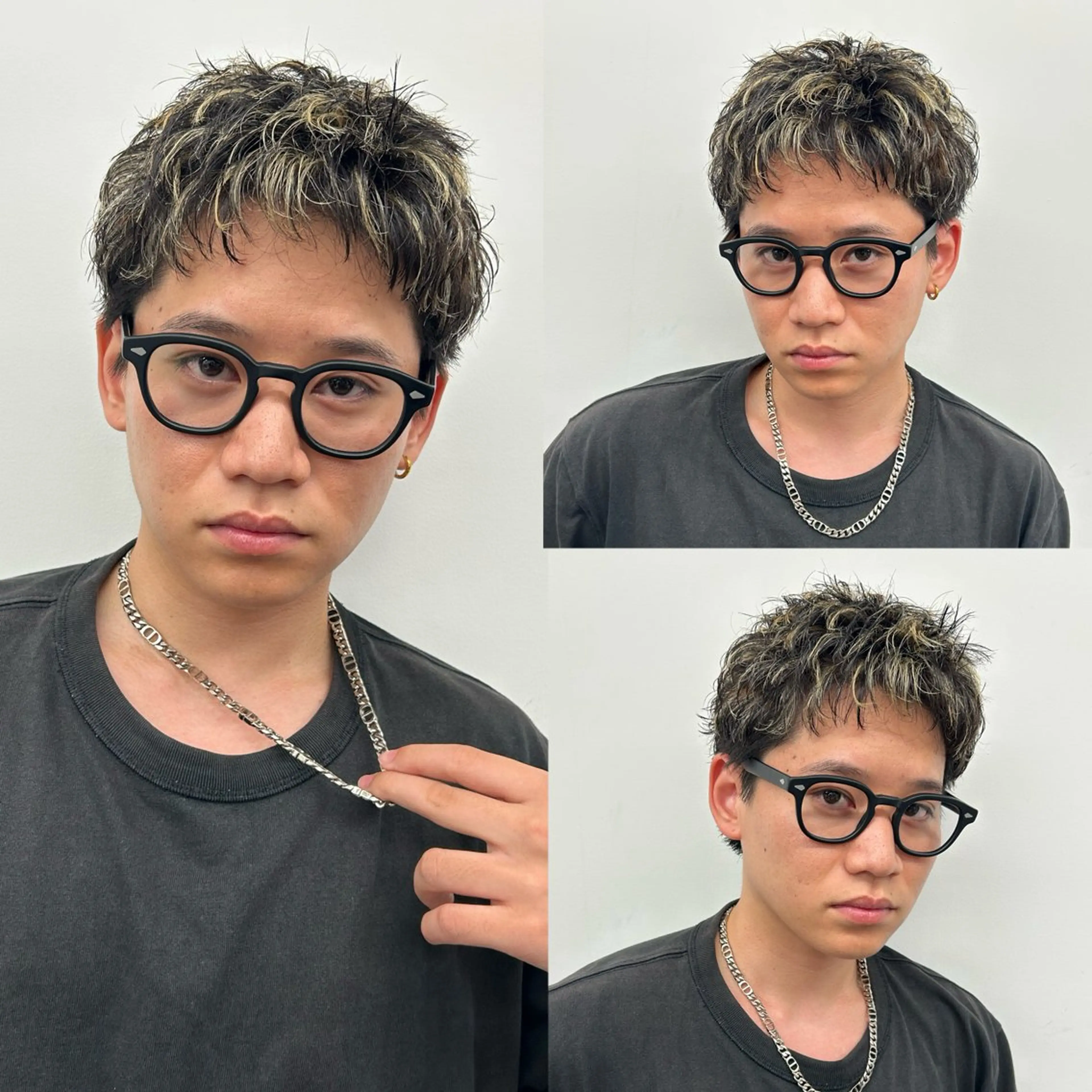 カラー パーマ メンズ カット ヘアカラー パーマ 安達 脩人のヘアスタイル