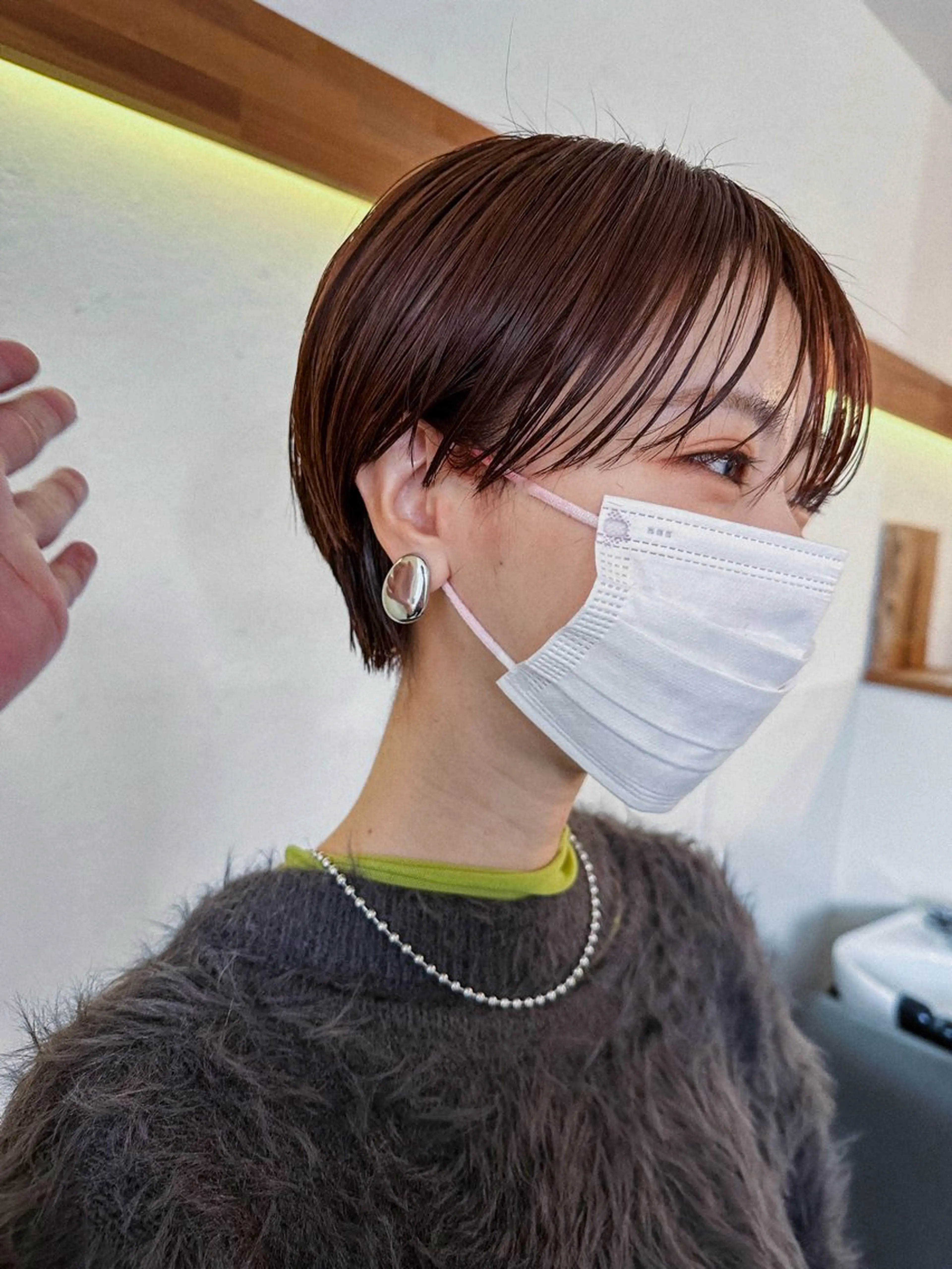 ショート カラー ブラウンカラー オレンジ オレンジブラウン ショートヘア 梅田  illfrere 所属・イルフレール ryuのヘアスタイル