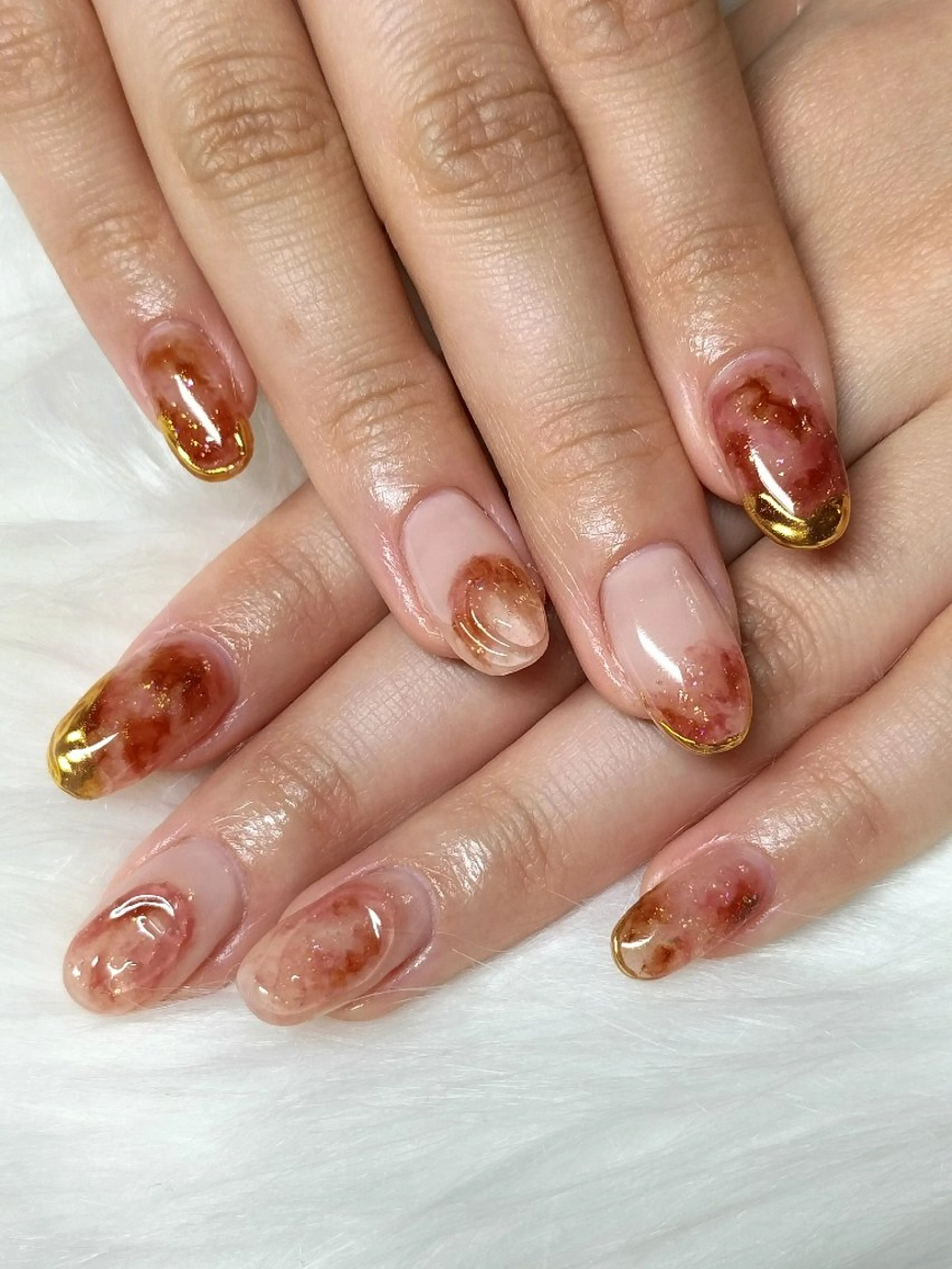 ネイル 持ち込み ニュアンスネイル ハンドネイル ネイルサロン  STELLAのネイルデザイン
