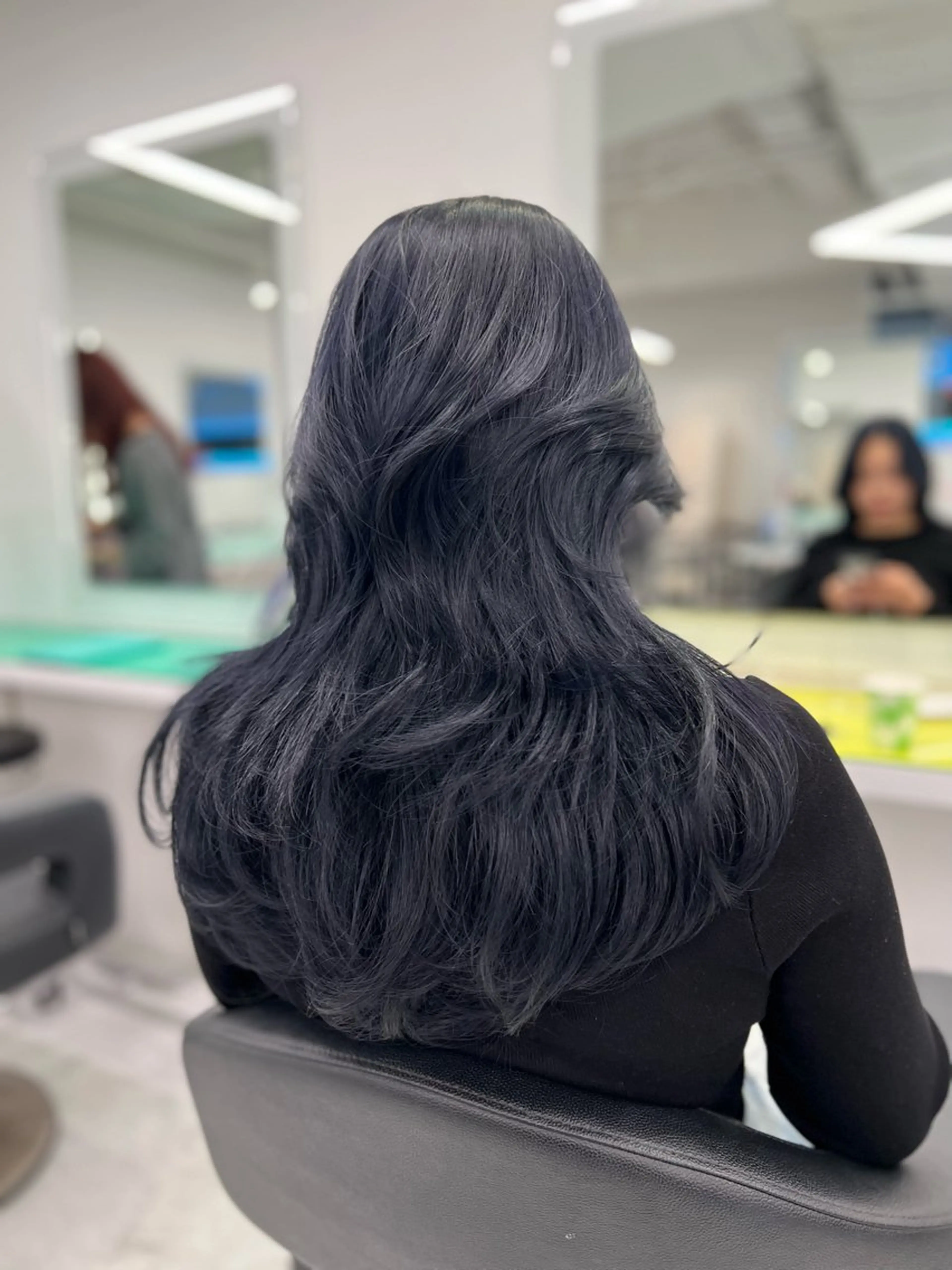 ロング カラー ヘアカラー トリートメント ヘッドスパ ヘアセット 🇨🇳中韓レイヤー 暗髪カラー🇰🇷のヘアスタイル