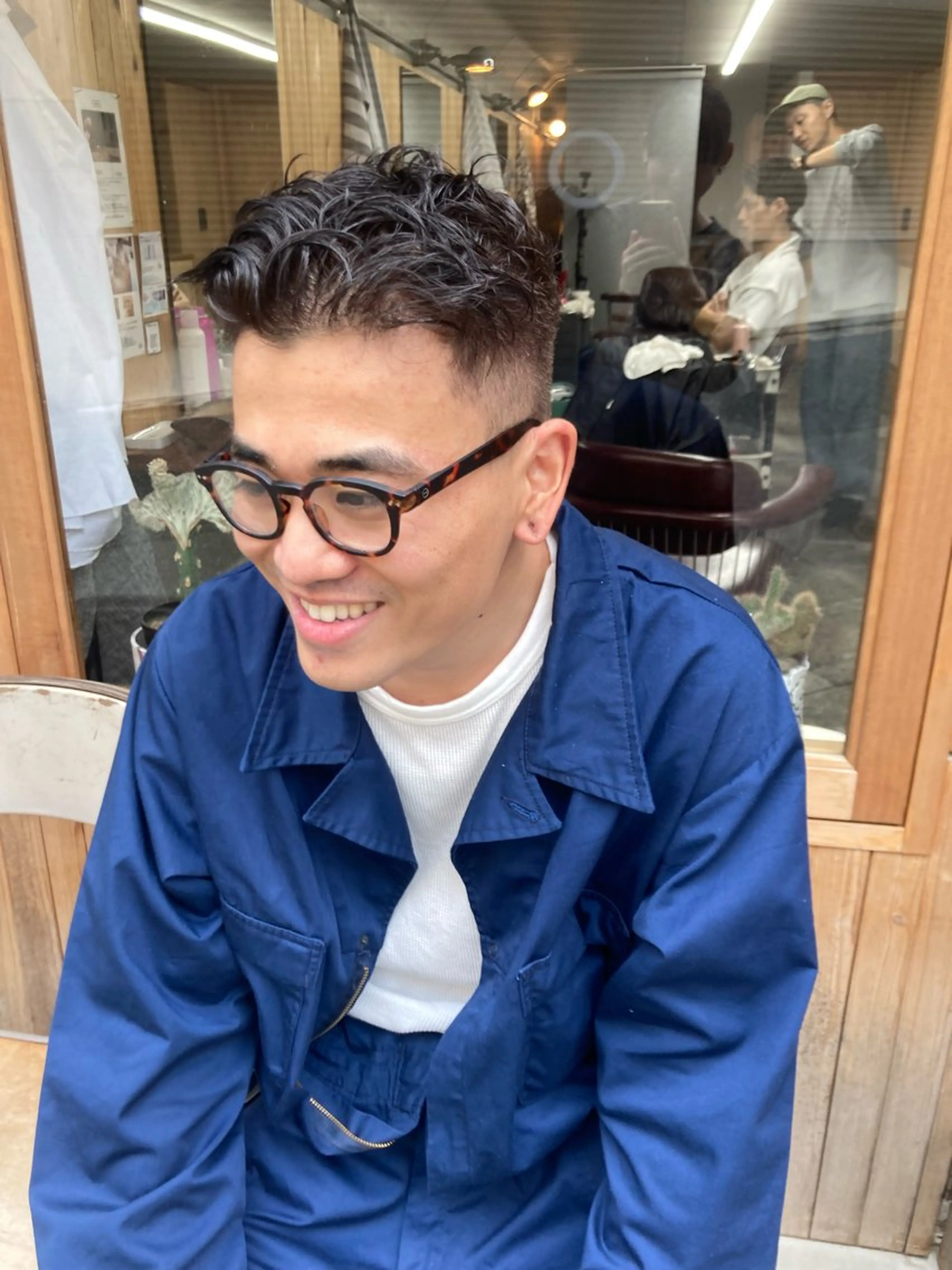ショート カラー パーマ キッズ BRUNTJET所属・MAEDA MADOKAのヘアスタイル
