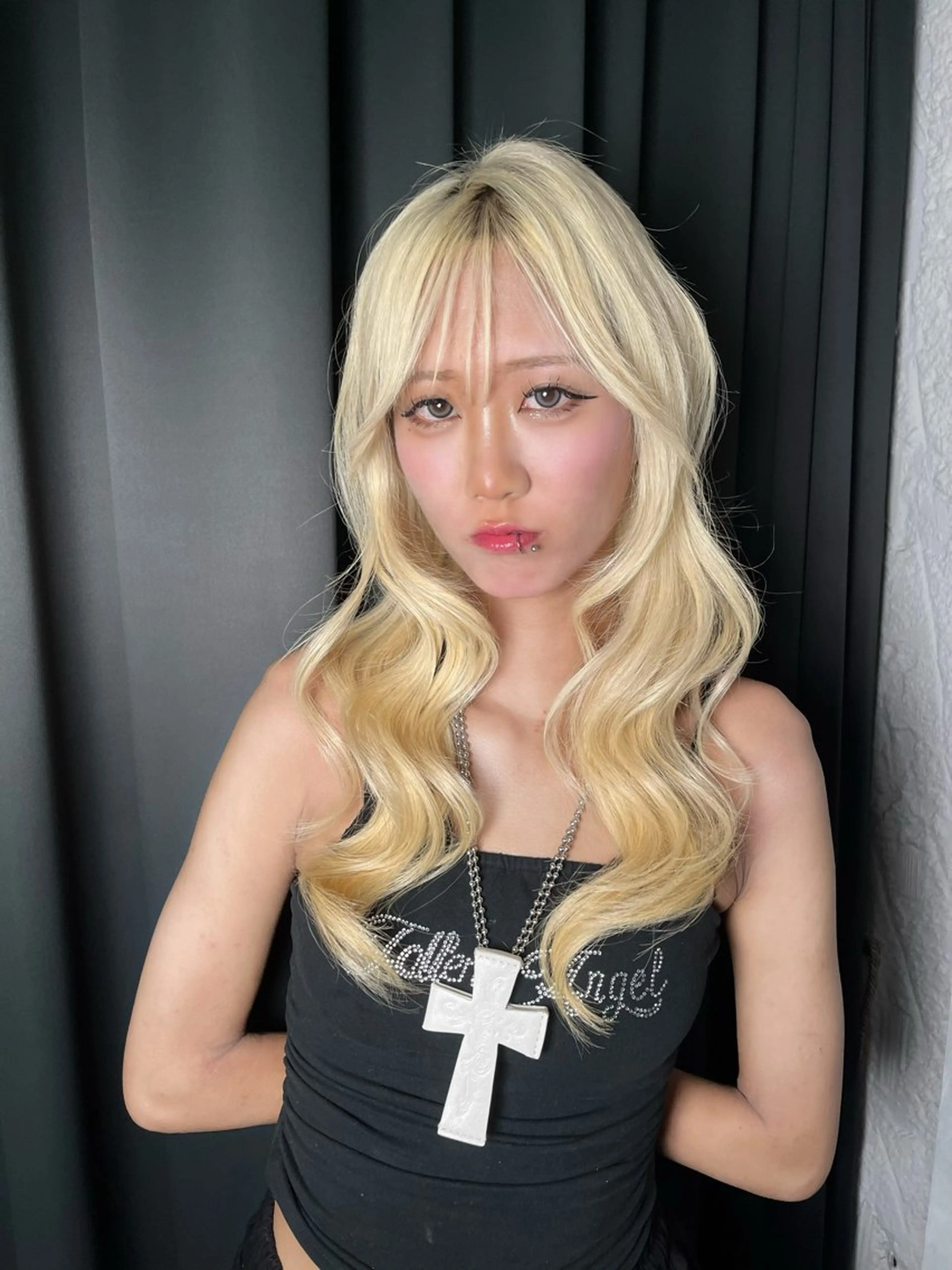 ロング カラー ヘアカラー 🦋韓国ヘア💙 RUNAのヘアスタイル