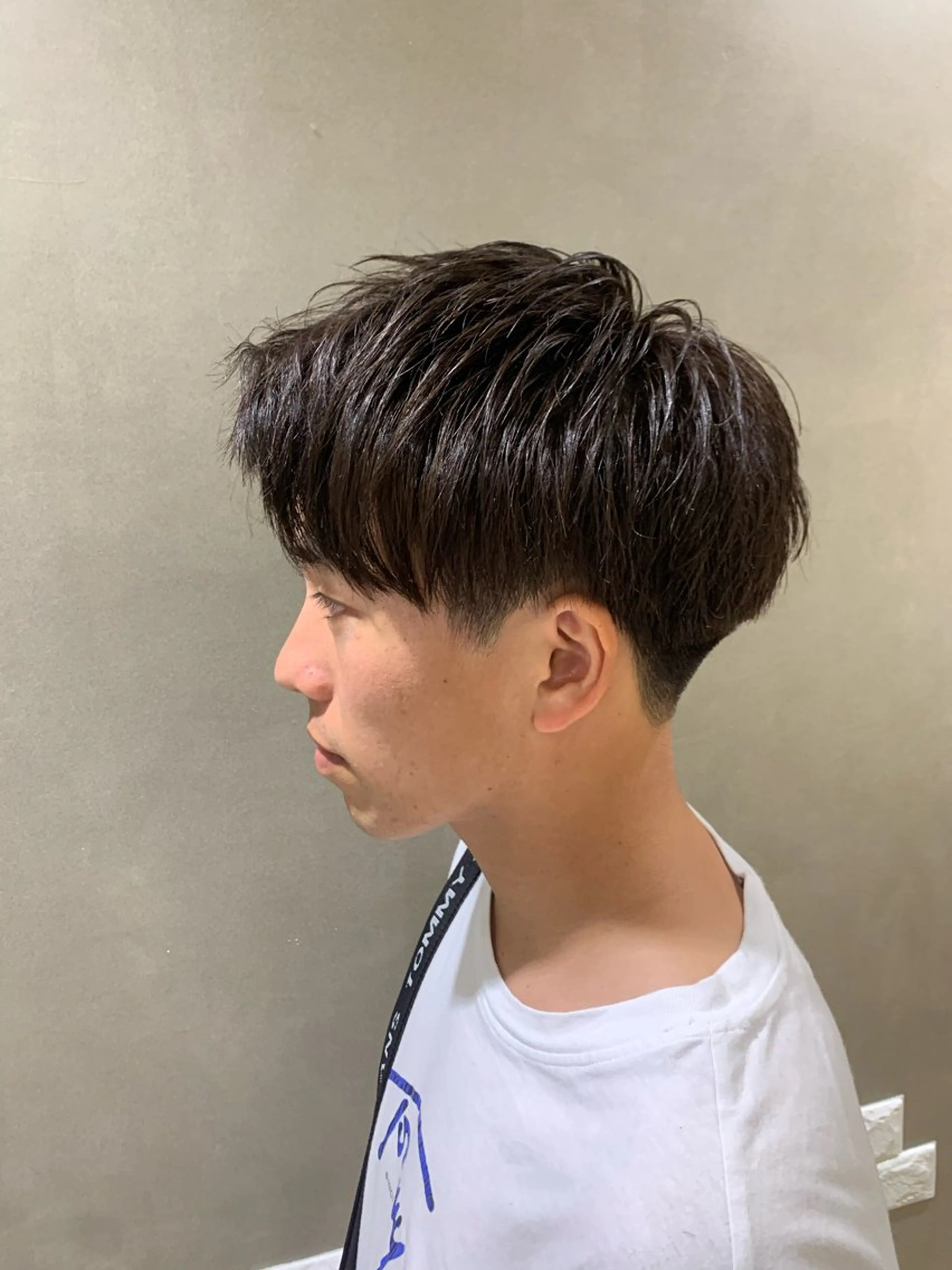 ショート メンズ アップバング 刈り上げ ショートヘア 庄司 沙羅のヘアスタイル