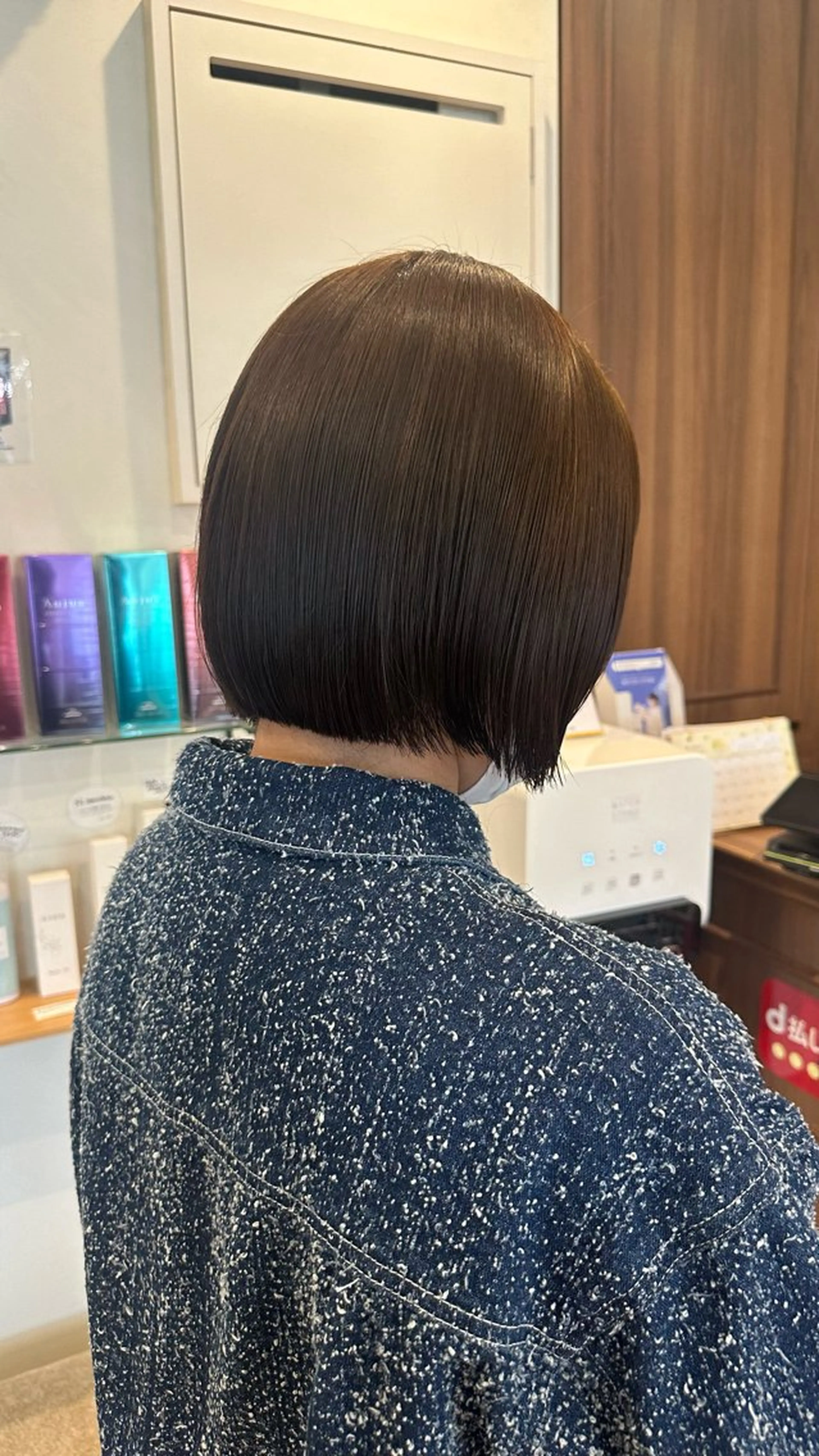 ミディアム カラー ボブ トリートメント カット ヘアカラー トリートメント 髪質改善/レイヤー/ 艶髪🎀ayaneのヘアスタイル