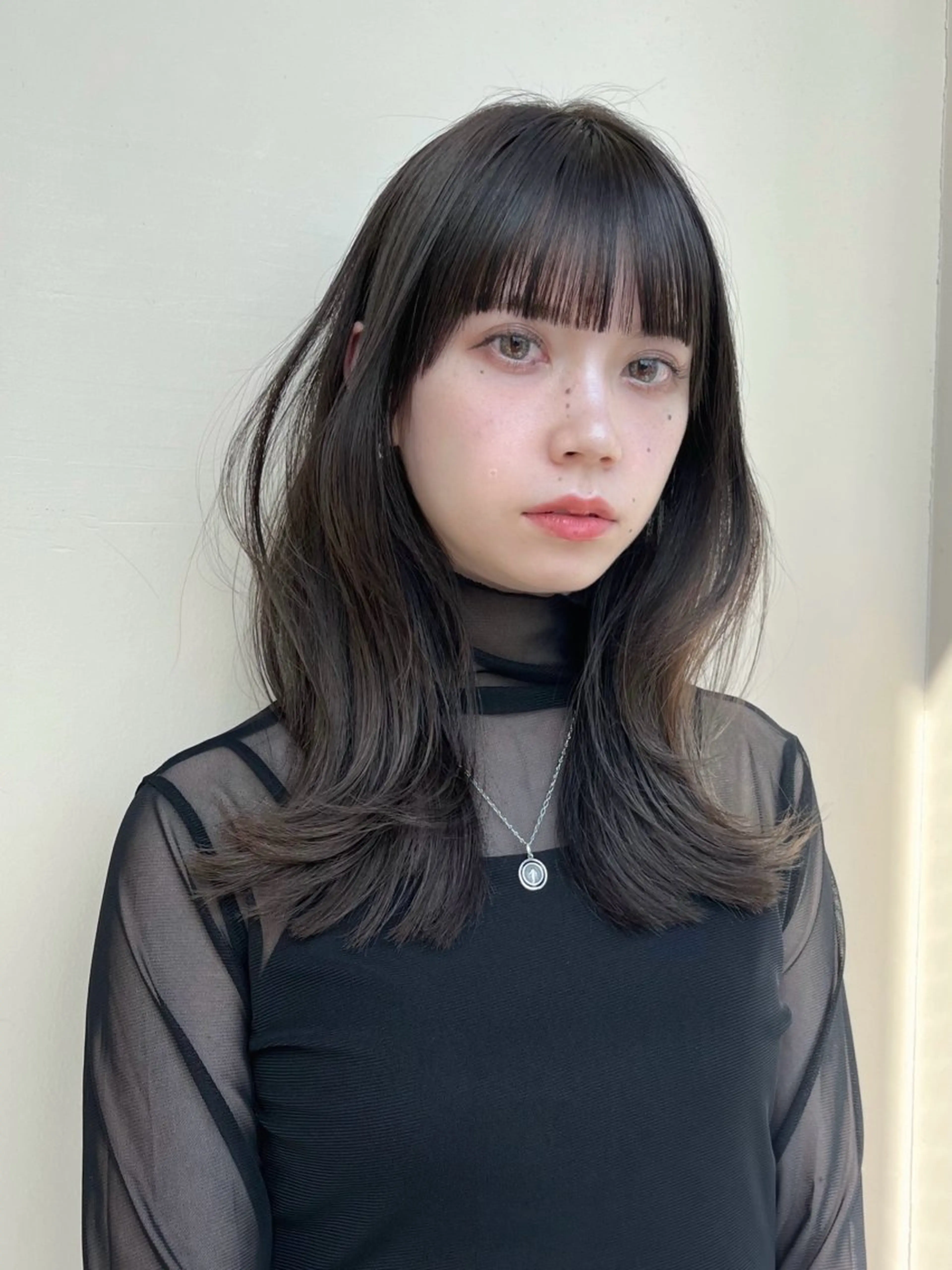 ミディアム カラー レイヤーカット 似合わせカット レイヤー/顔周り /透明感🩶高橋大のヘアスタイル