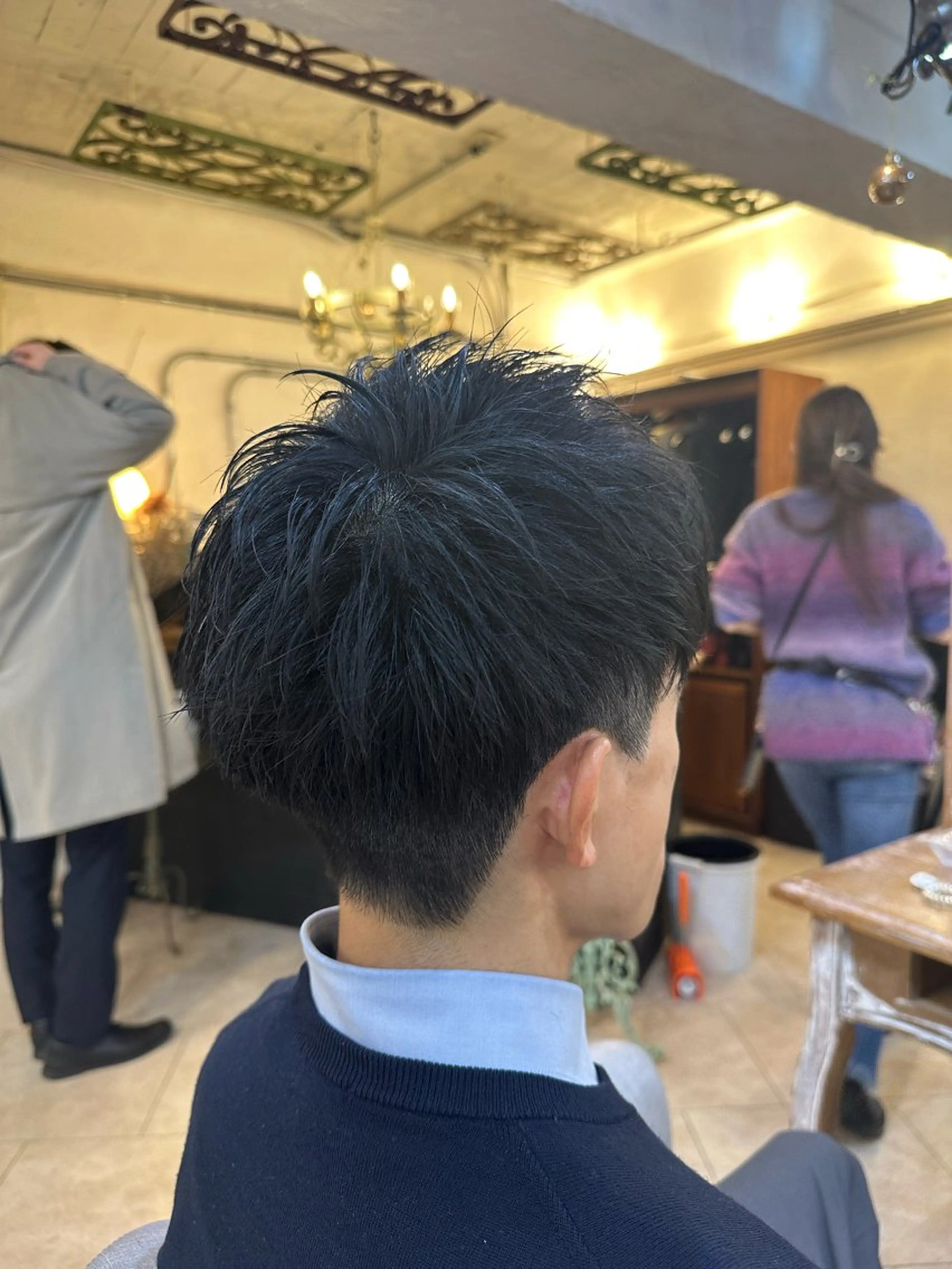 ショート メンズ スパイキー/ ピンパーマ/緑川雄也のヘアスタイル