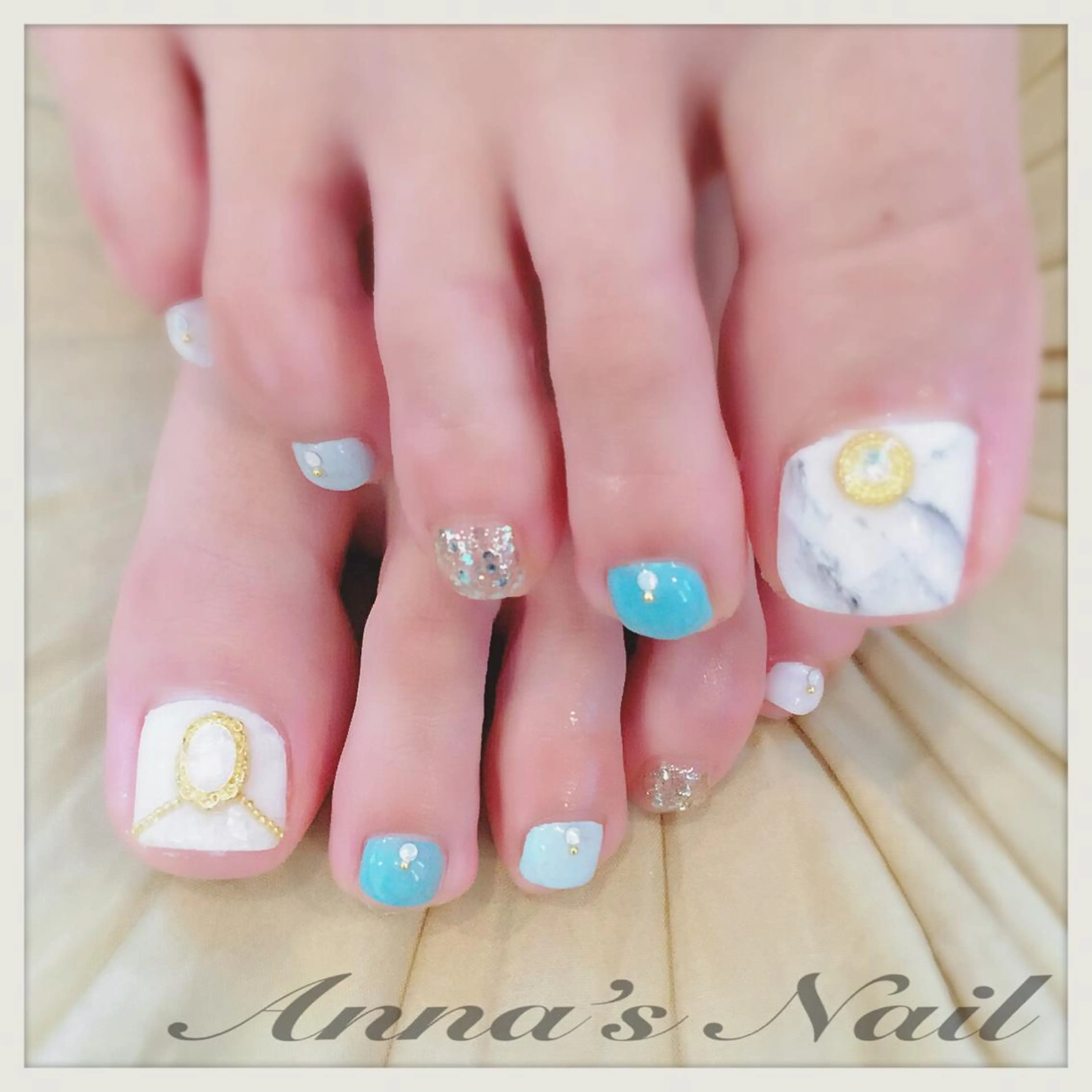 ネイル 大理石ネイル(マーブル) Anna’s Nail所属・清口 杏奈のネイルデザイン